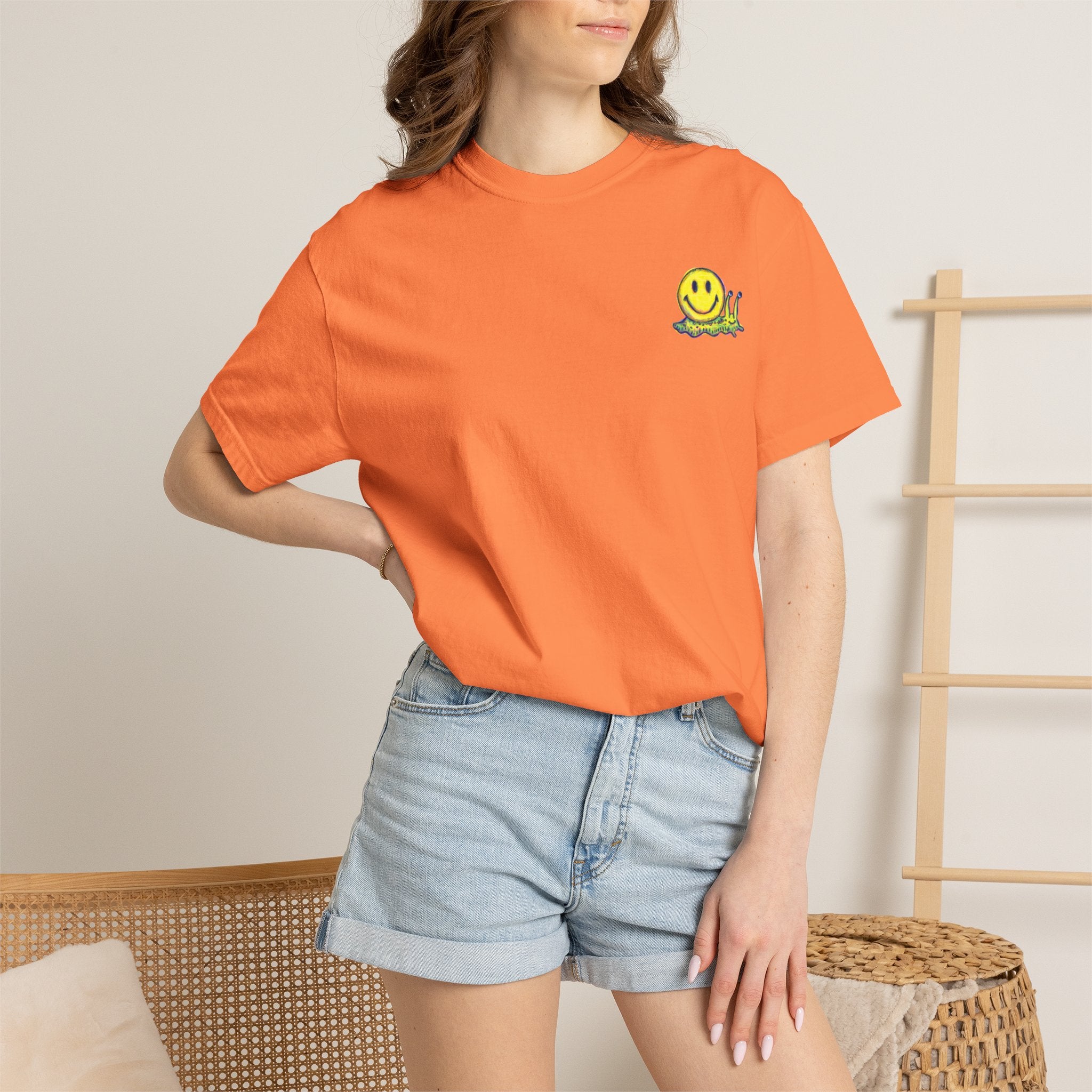 Smiley Snail T-Shirt — Retro Cute Smiling Snail Graphic Tee