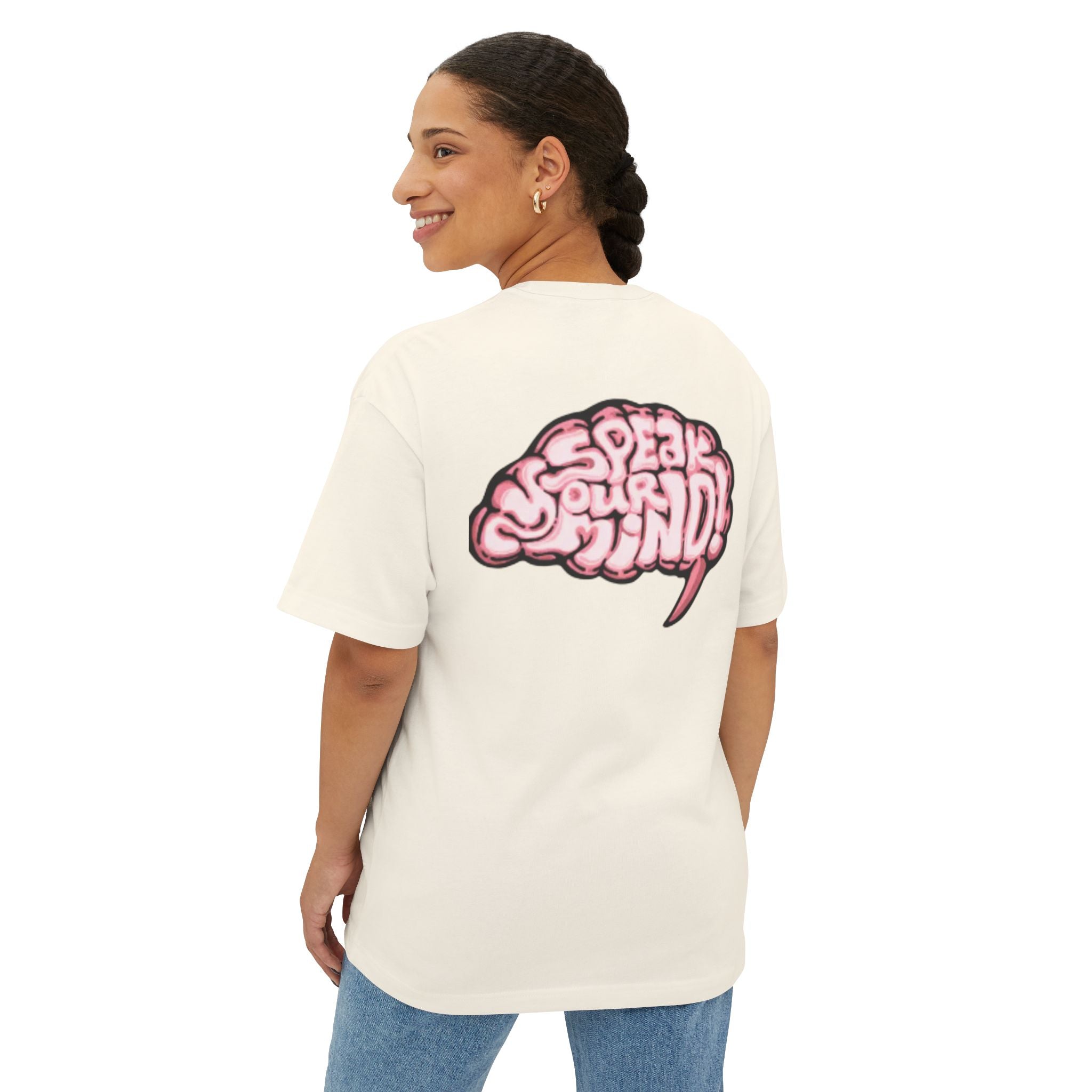 Speak Your Mind Tee — Graphic Oversized T‑Shirt