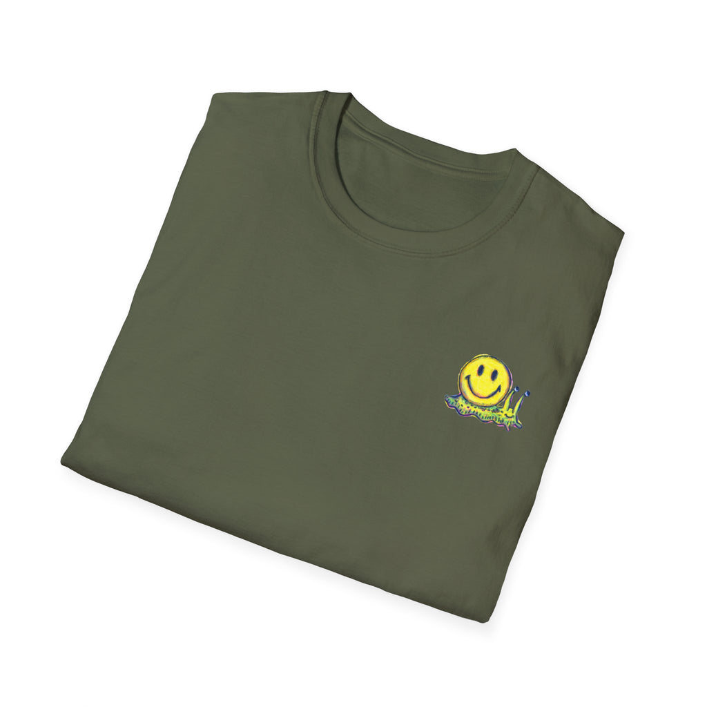 Smiley Snail T-Shirt — Retro Cute Smiling Snail Graphic Tee