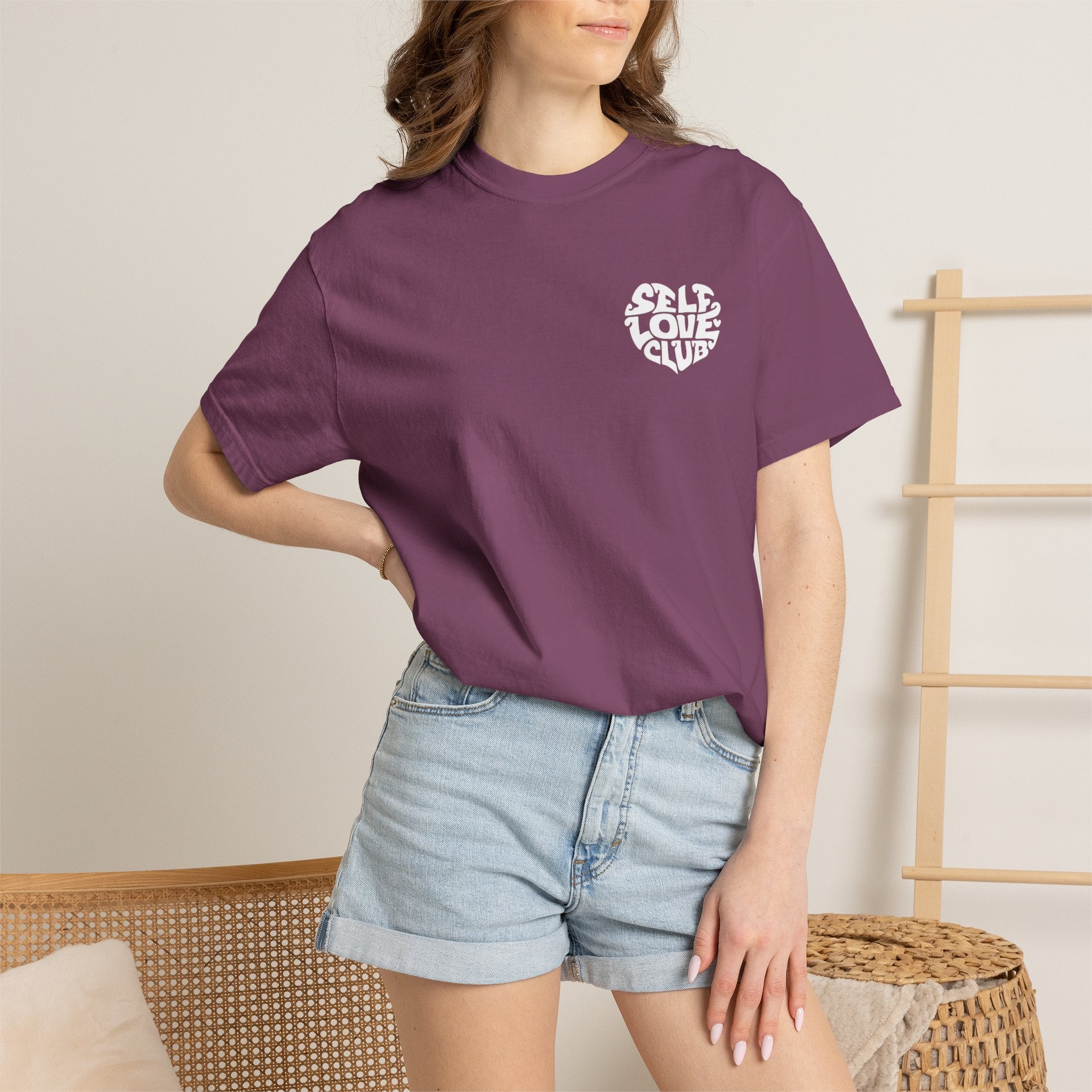 Self Love Club T-Shirt — Retro Heart Graphic Tee