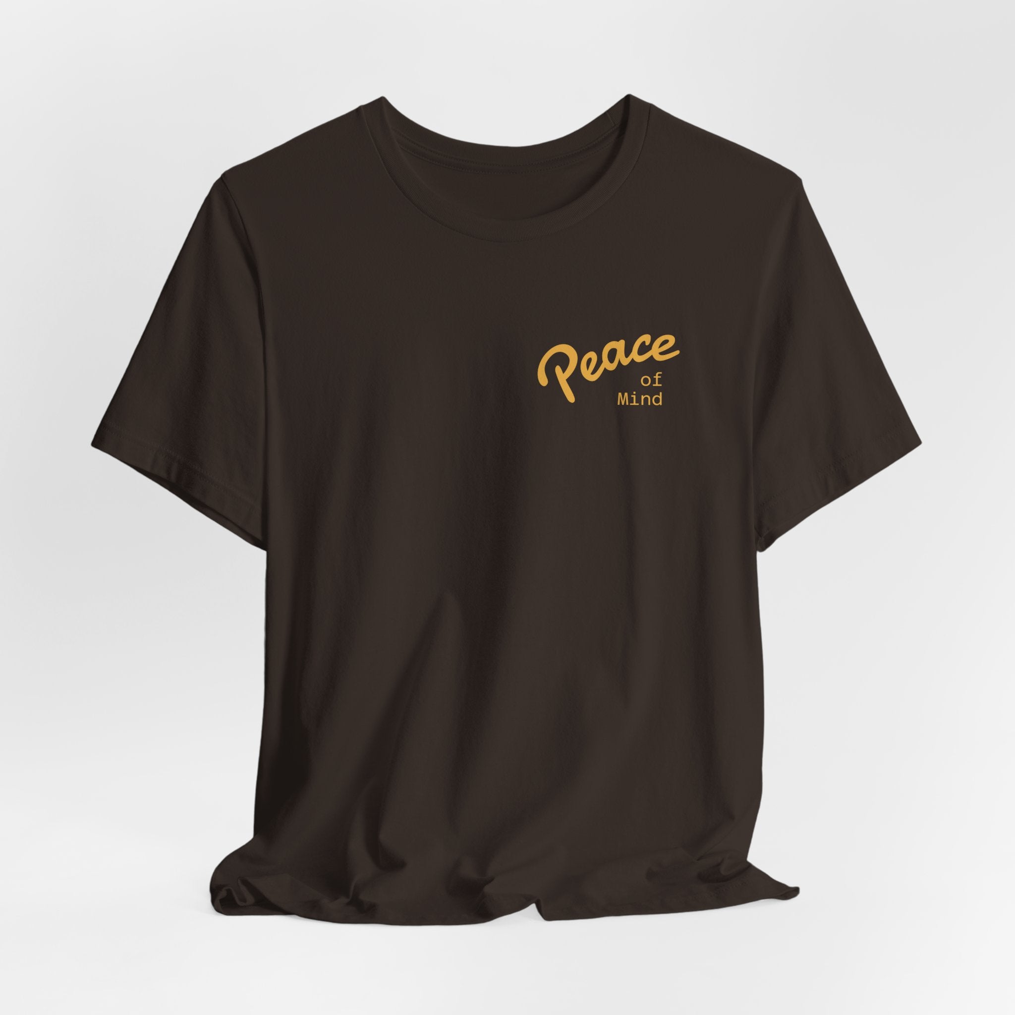 Peace Vibes Tee — "Peace" Chest + Keep Your Mind Happy Back Graphic T-Shirt