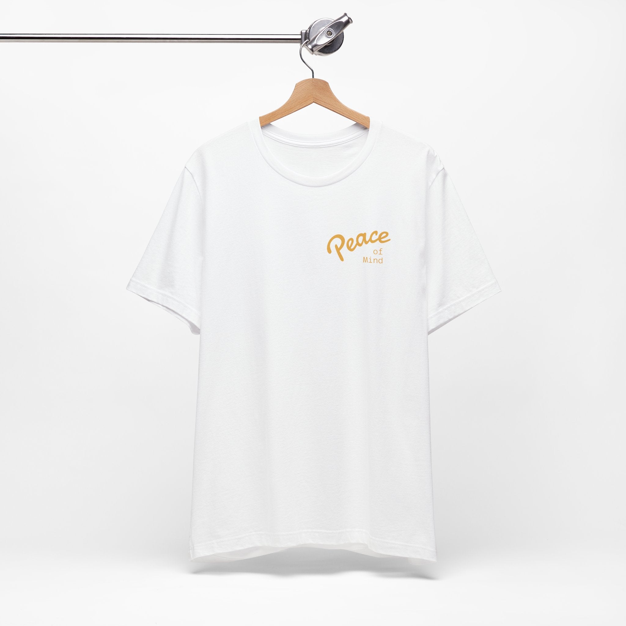 Peace Vibes Tee — "Peace" Chest + Keep Your Mind Happy Back Graphic T-Shirt