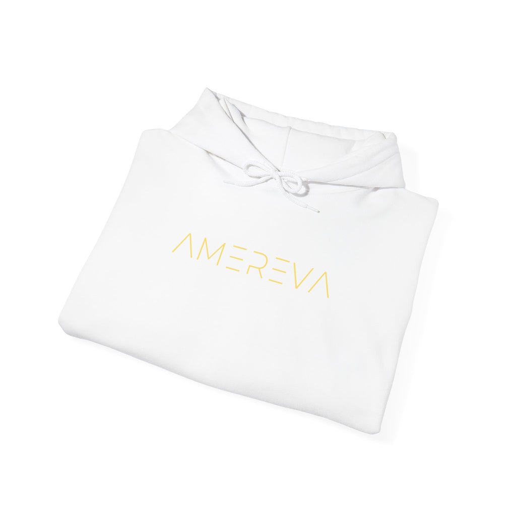 'Amereva' Minimalist White Hoodie