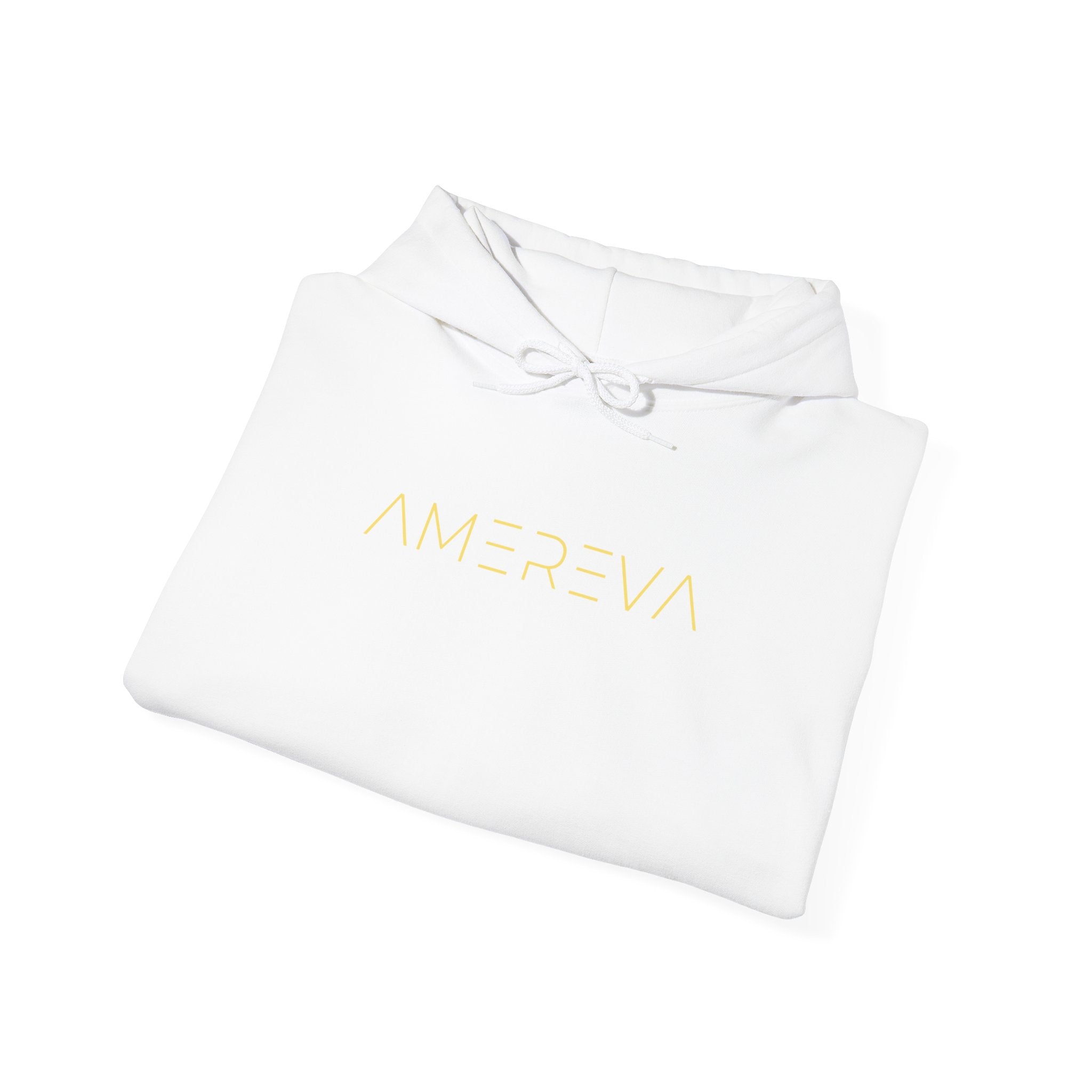 'Amereva' Minimalist White Hoodie