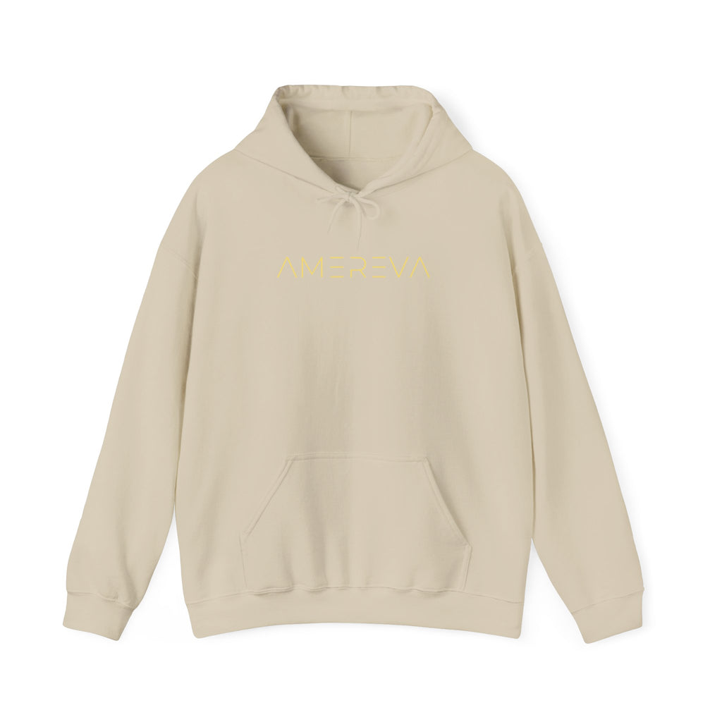 'Amereva' Minimalist White Hoodie