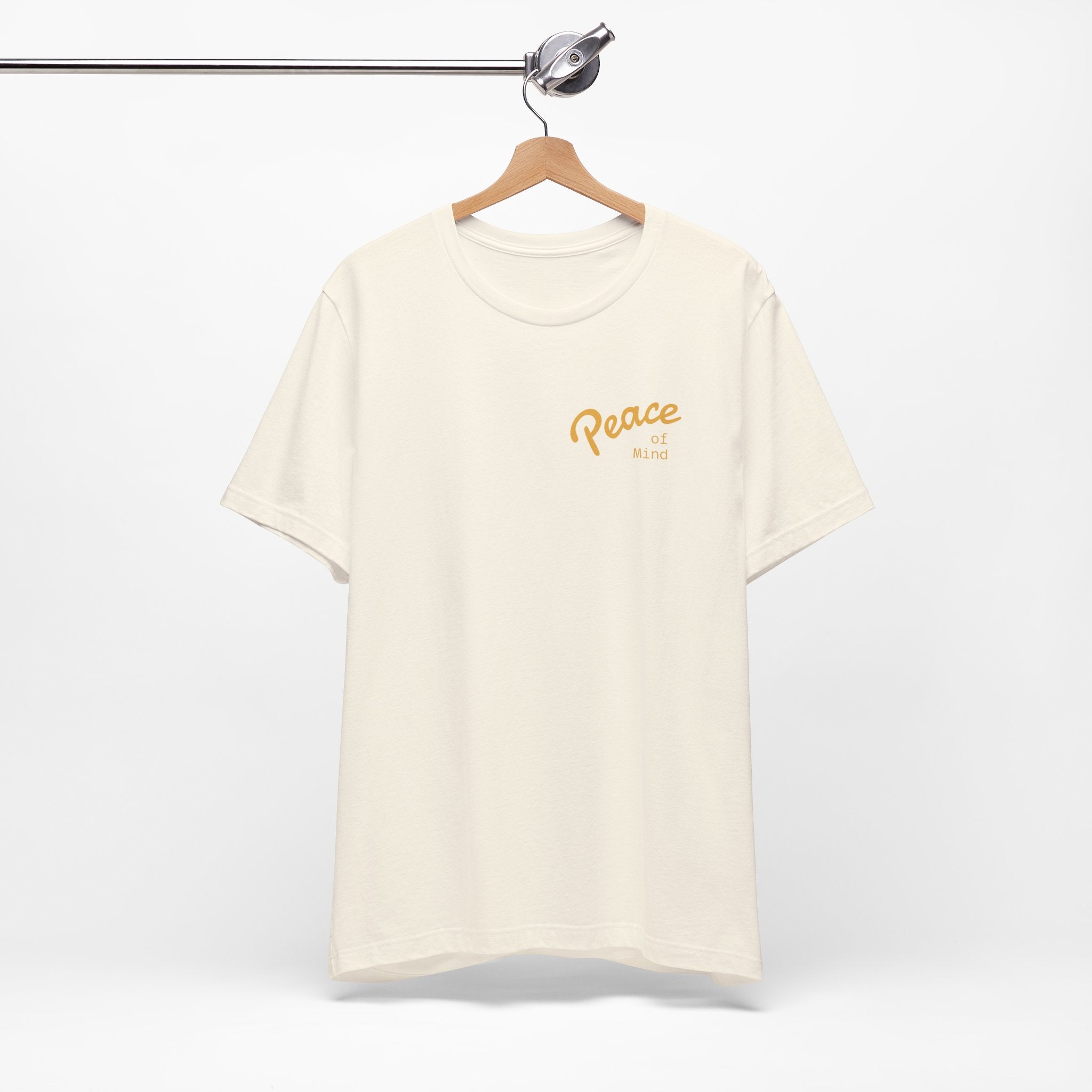 Peace Vibes Tee — "Peace" Chest + Keep Your Mind Happy Back Graphic T-Shirt