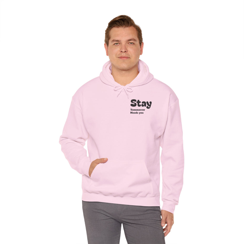 Hoodie — 'You're Enough' Minimal Mental Health Support Pullover