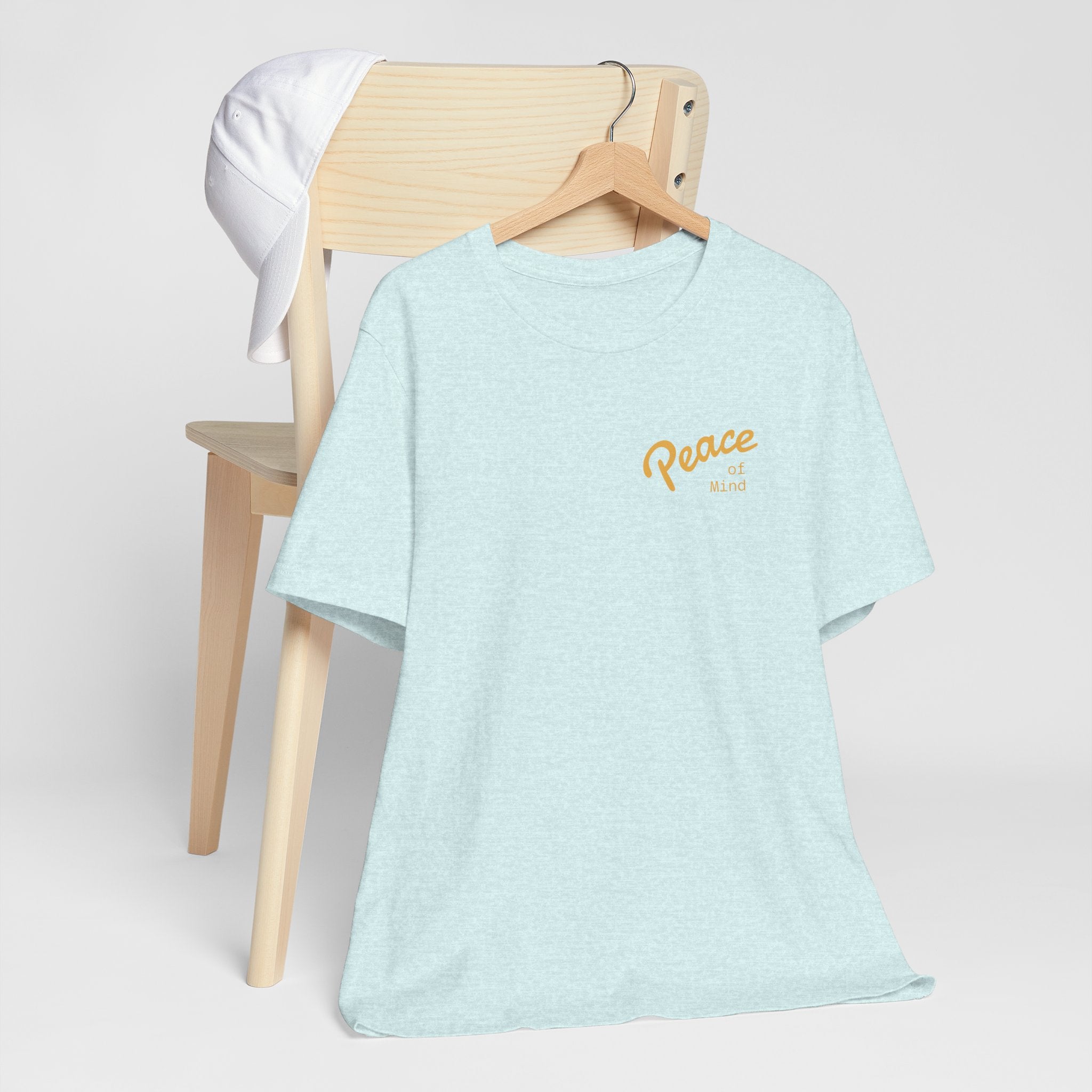 Peace Vibes Tee — "Peace" Chest + Keep Your Mind Happy Back Graphic T-Shirt