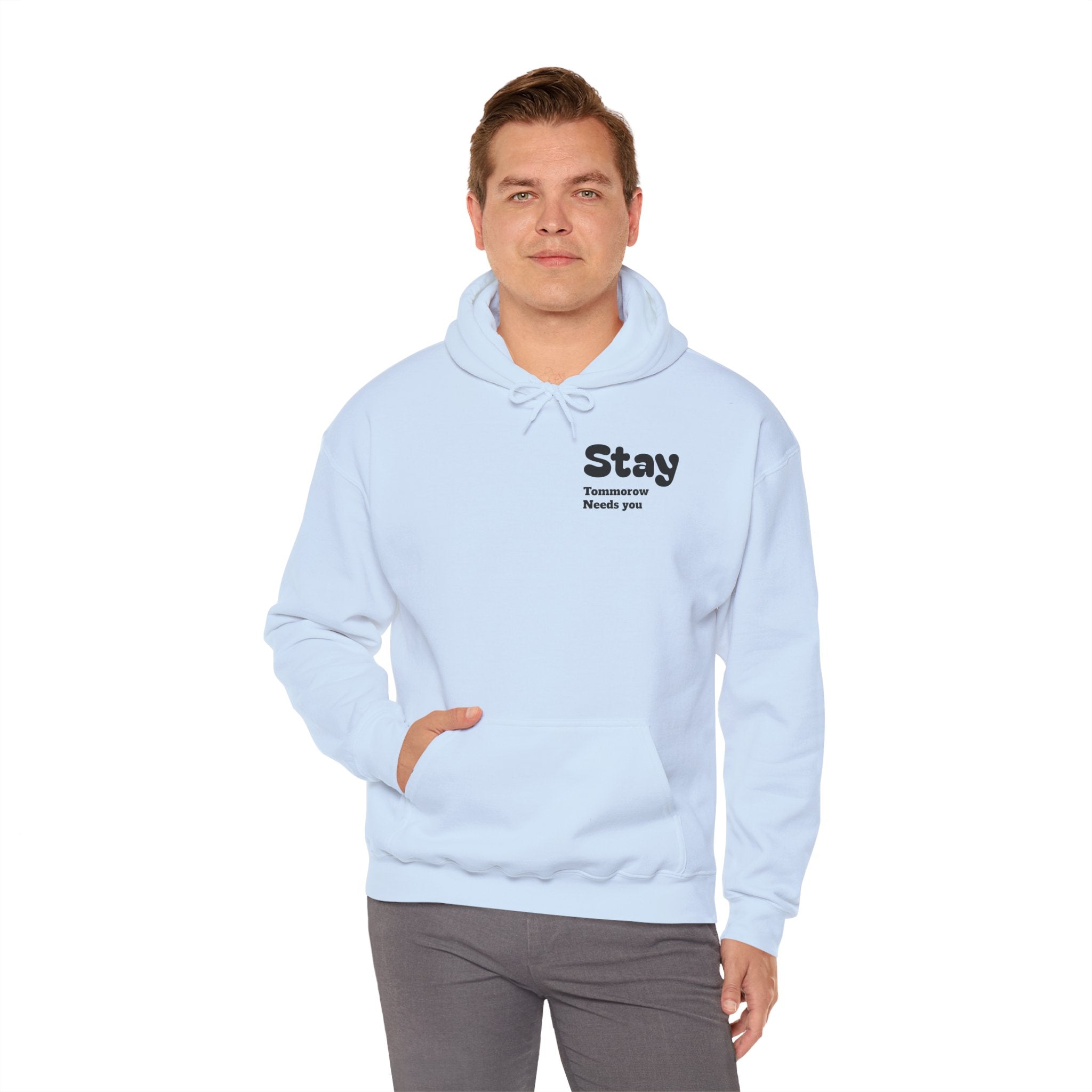 Hoodie — 'You're Enough' Minimal Mental Health Support Pullover