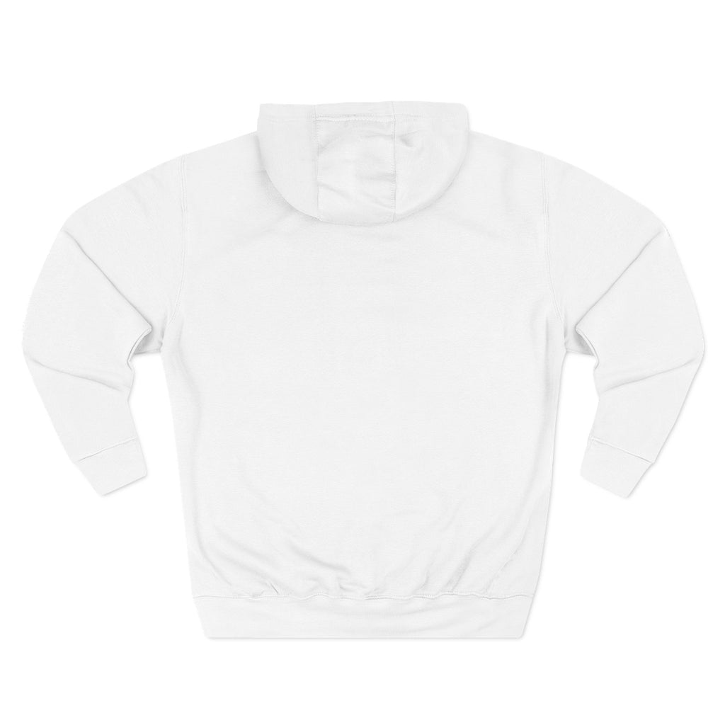 Minimalist 'Amereva' Logo Hoodie - White Fleece Pullover