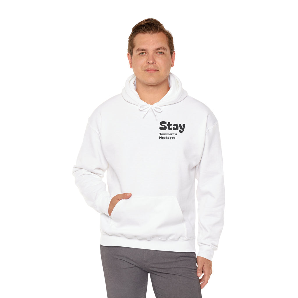 Hoodie — 'You're Enough' Minimal Mental Health Support Pullover