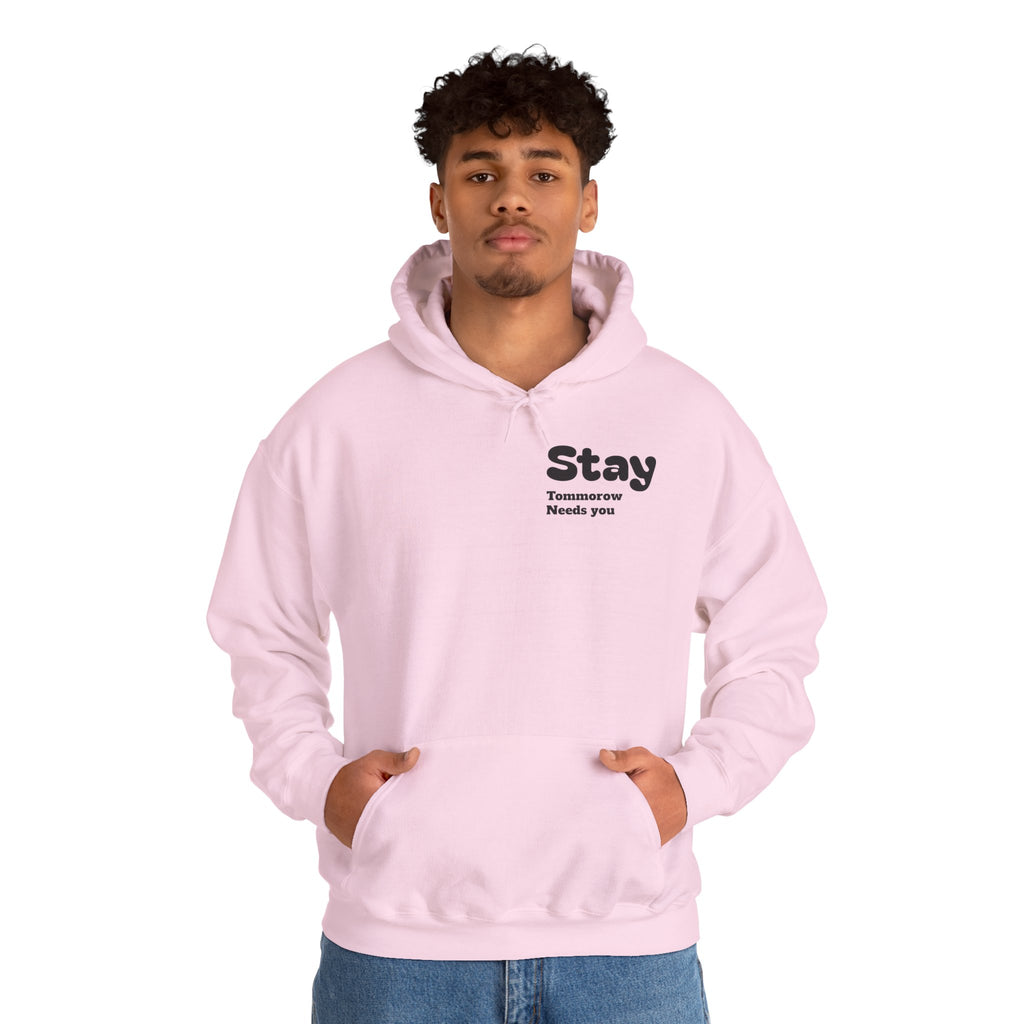 Hoodie — 'You're Enough' Minimal Mental Health Support Pullover