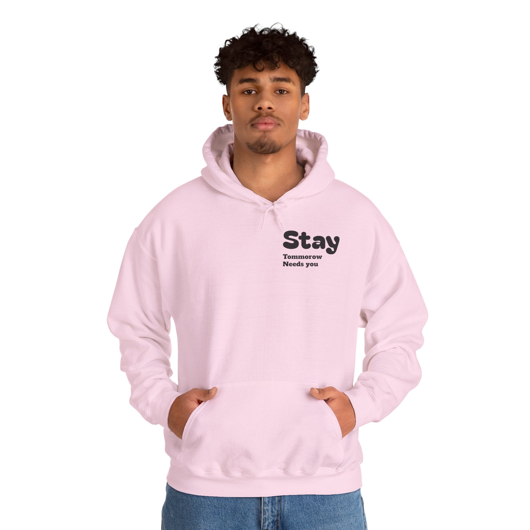 Hoodie — 'You're Enough' Minimal Mental Health Support Pullover