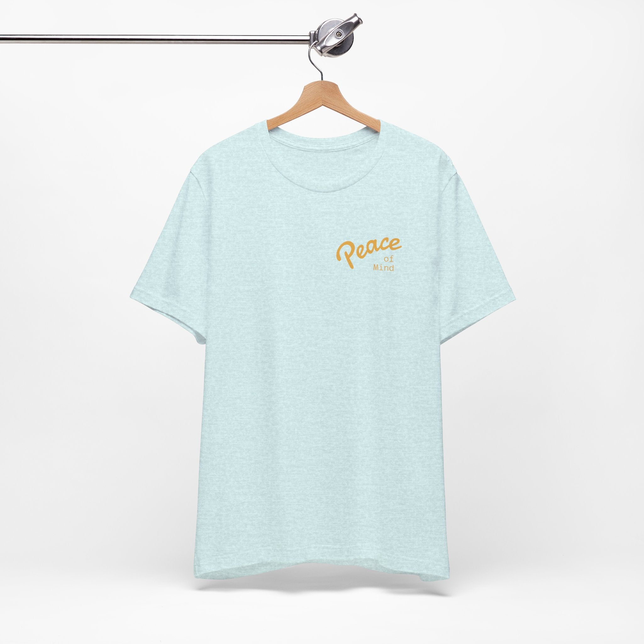 Peace Vibes Tee — "Peace" Chest + Keep Your Mind Happy Back Graphic T-Shirt