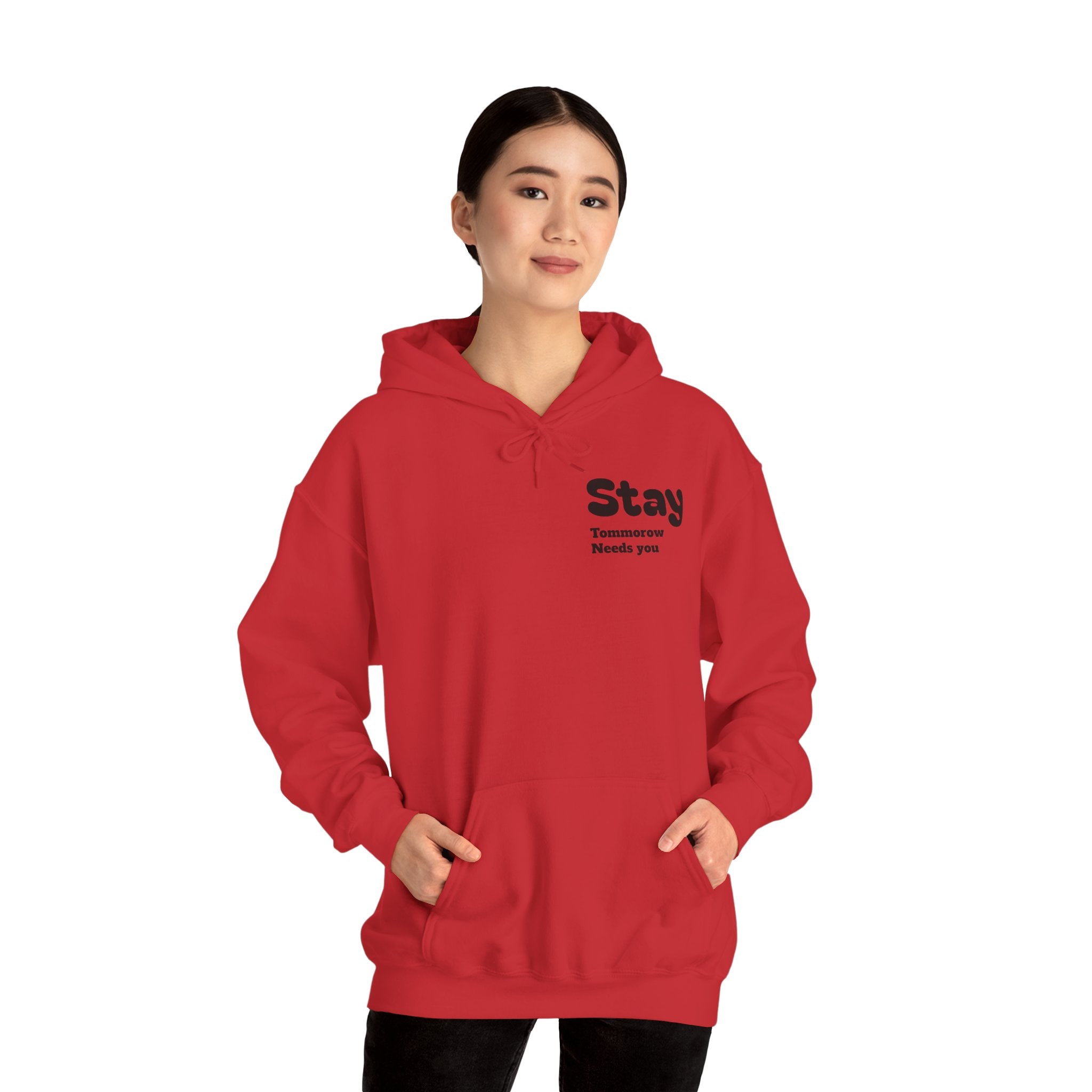 Hoodie — 'You're Enough' Minimal Mental Health Support Pullover
