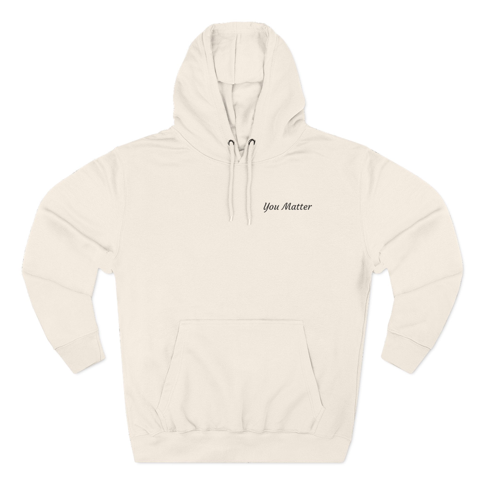 You Matter Hoodie — Minimal Self-Care Fleece Pullover
