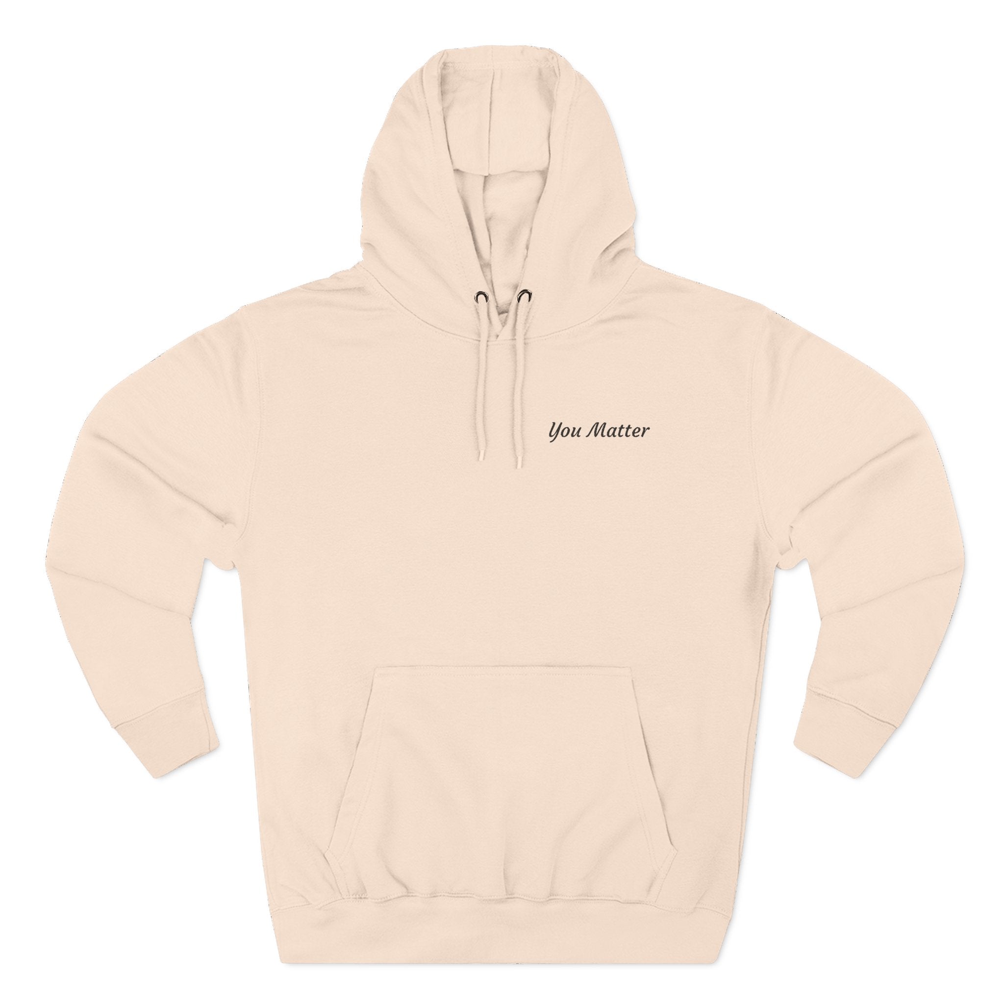 You Matter Hoodie — Minimal Self-Care Fleece Pullover