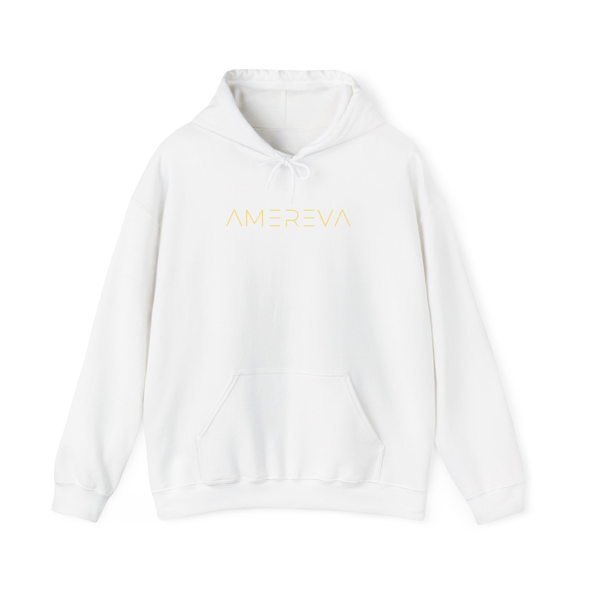 'Amereva' Minimalist White Hoodie