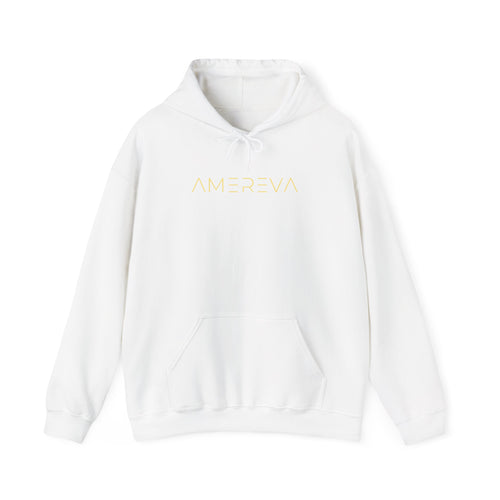 'Amereva' Minimalist White Hoodie