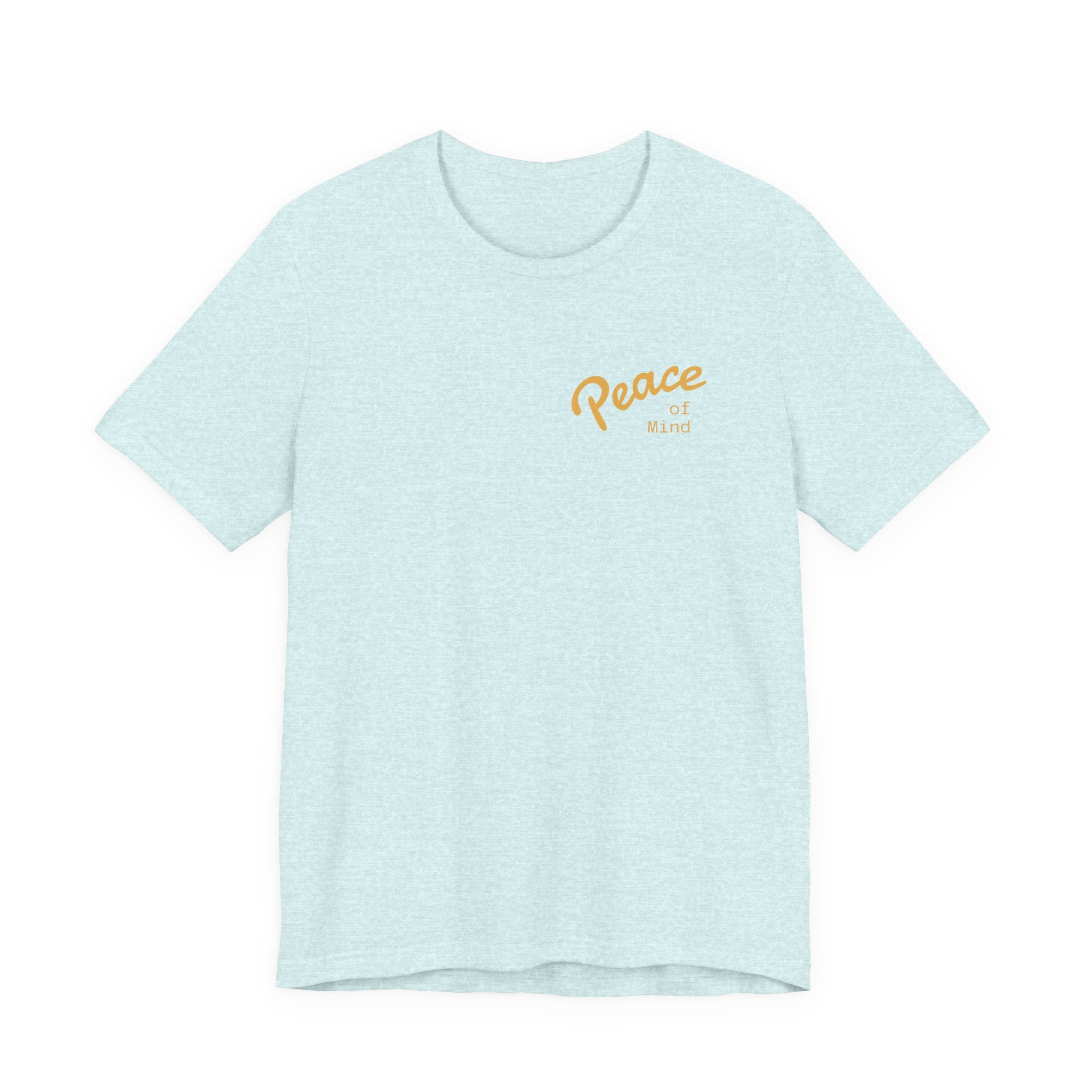 Peace Vibes Tee — "Peace" Chest + Keep Your Mind Happy Back Graphic T-Shirt