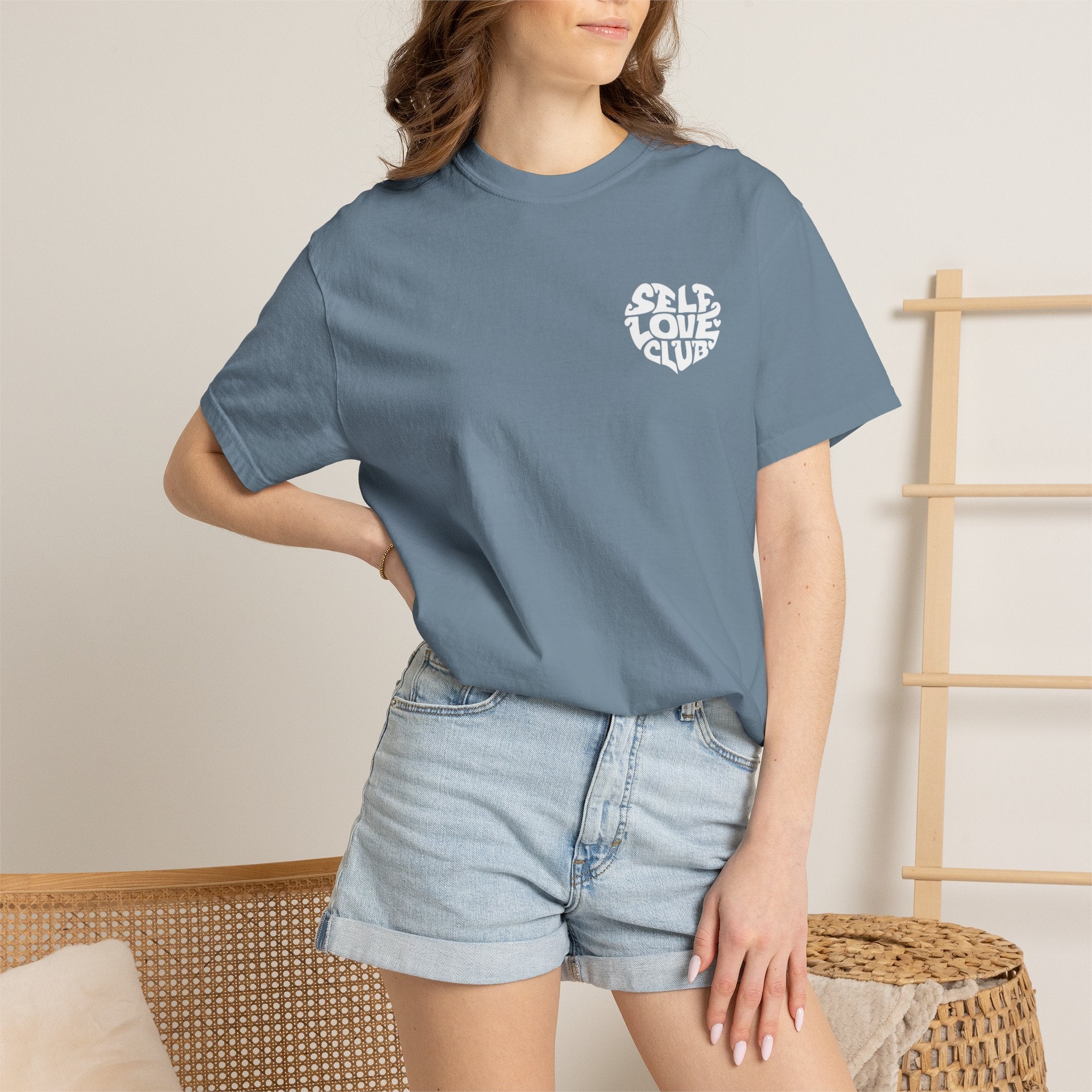 Self Love Club T-Shirt — Retro Heart Graphic Tee