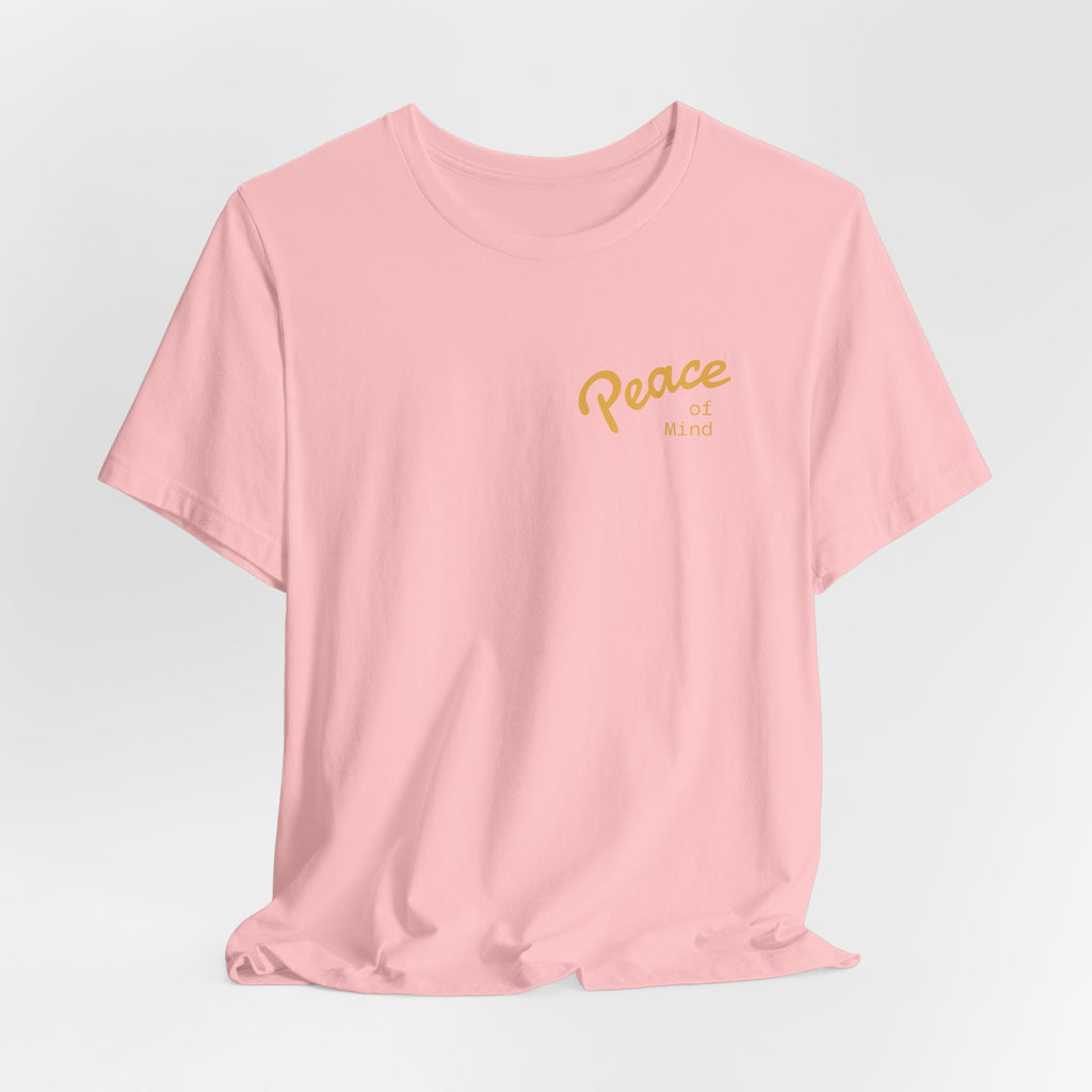 Peace Vibes Tee — "Peace" Chest + Keep Your Mind Happy Back Graphic T-Shirt