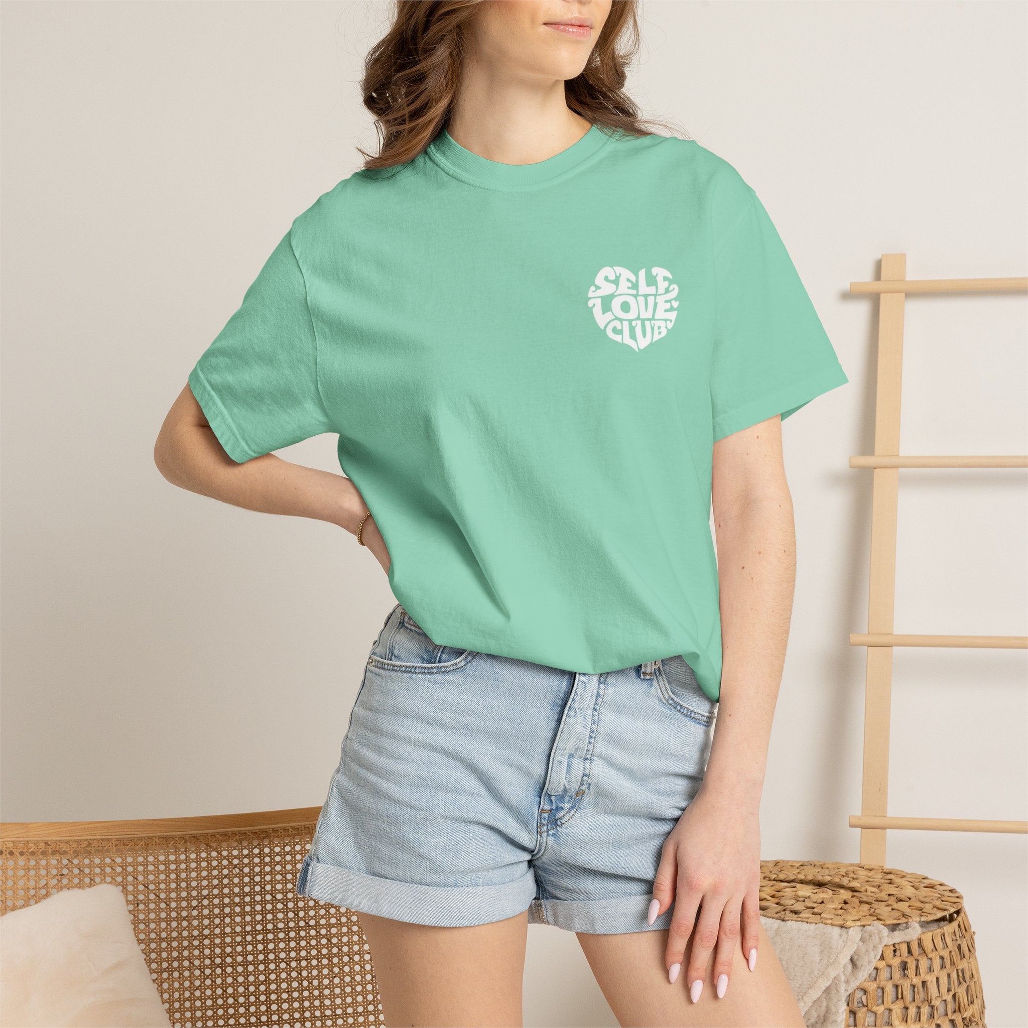 Self Love Club T-Shirt — Retro Heart Graphic Tee