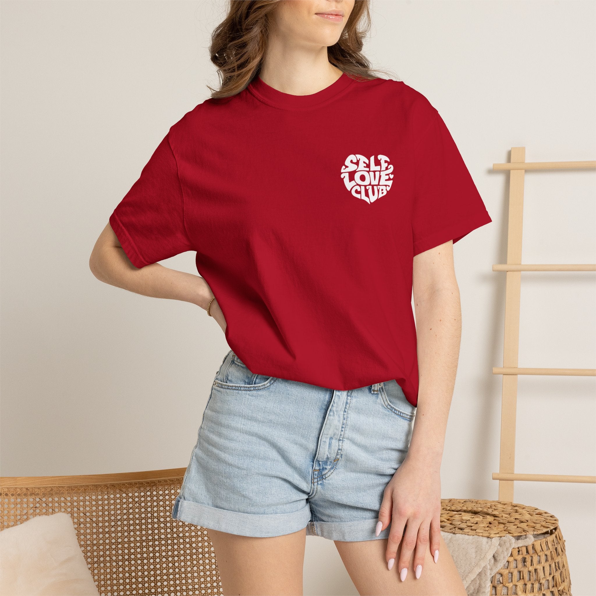 Self Love Club T-Shirt — Retro Heart Graphic Tee