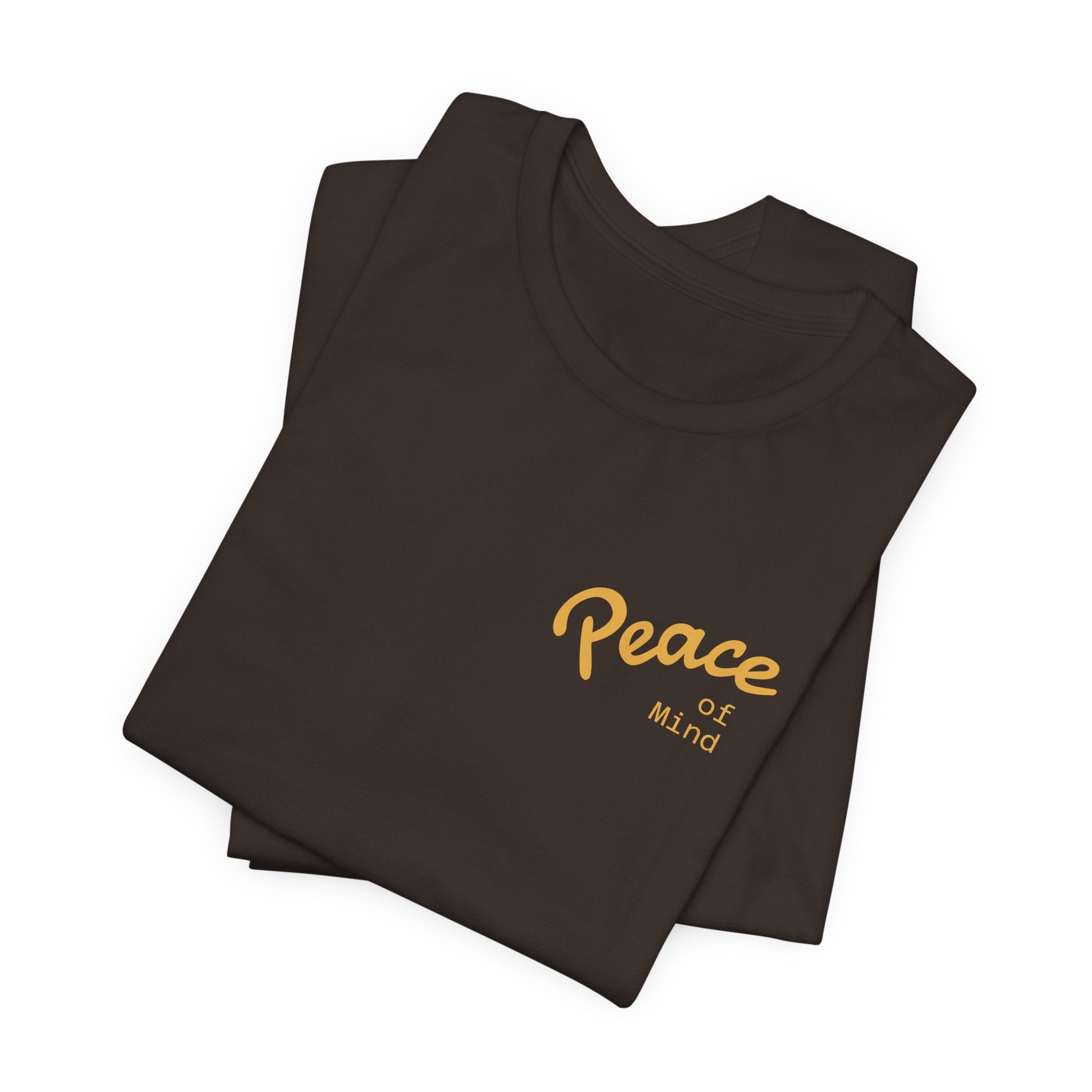 Peace Vibes Tee — "Peace" Chest + Keep Your Mind Happy Back Graphic T-Shirt