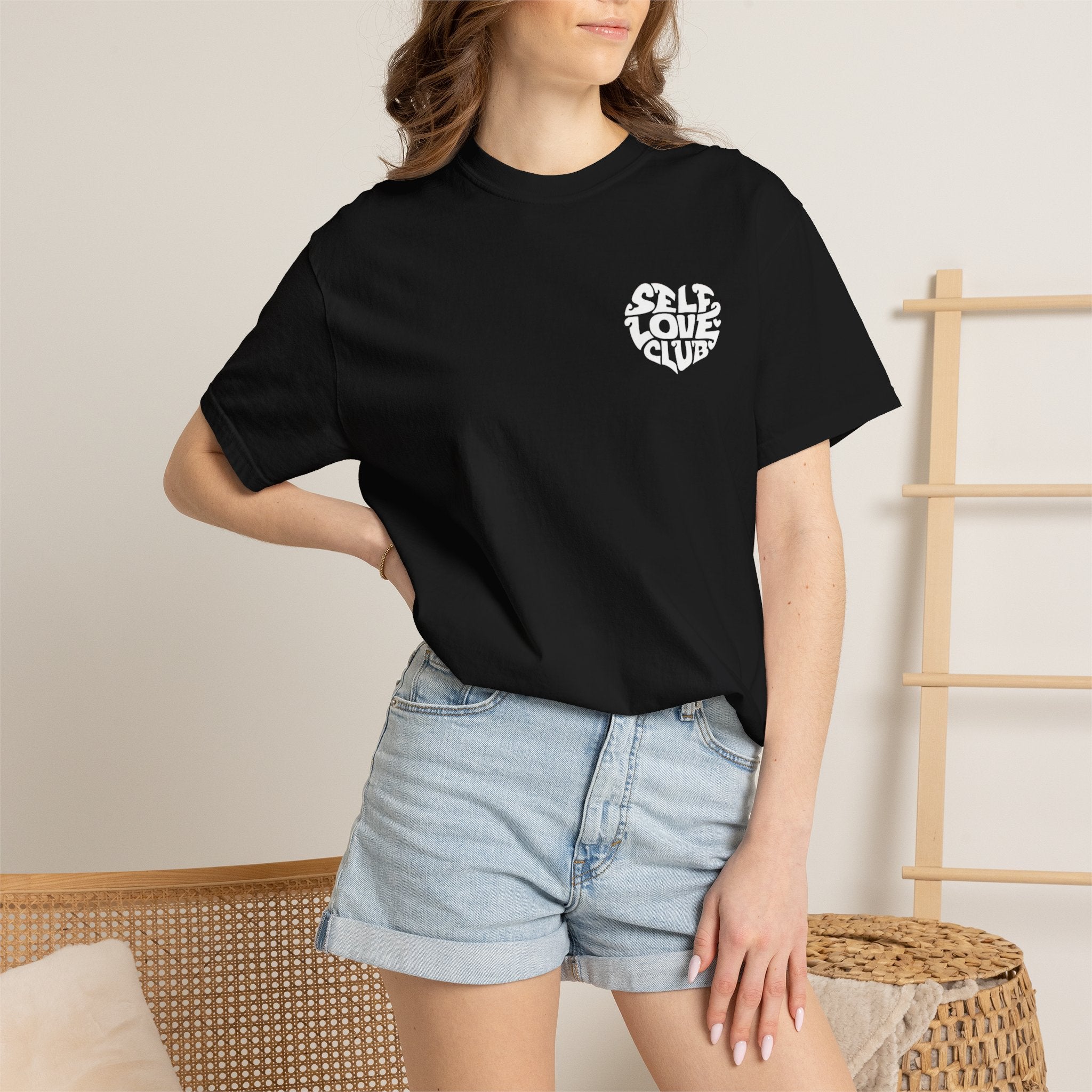 Self Love Club T-Shirt — Retro Heart Graphic Tee