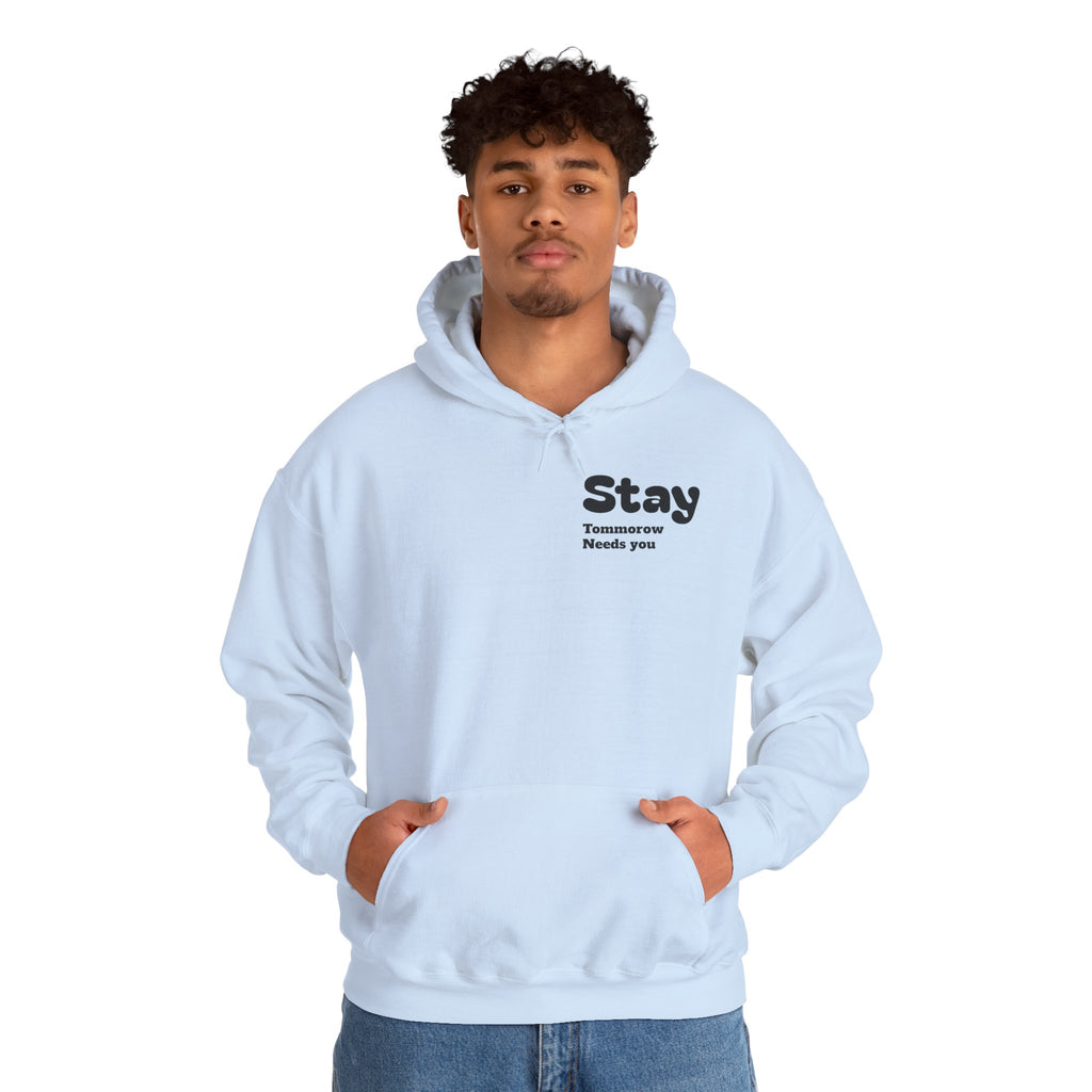 Hoodie — 'You're Enough' Minimal Mental Health Support Pullover