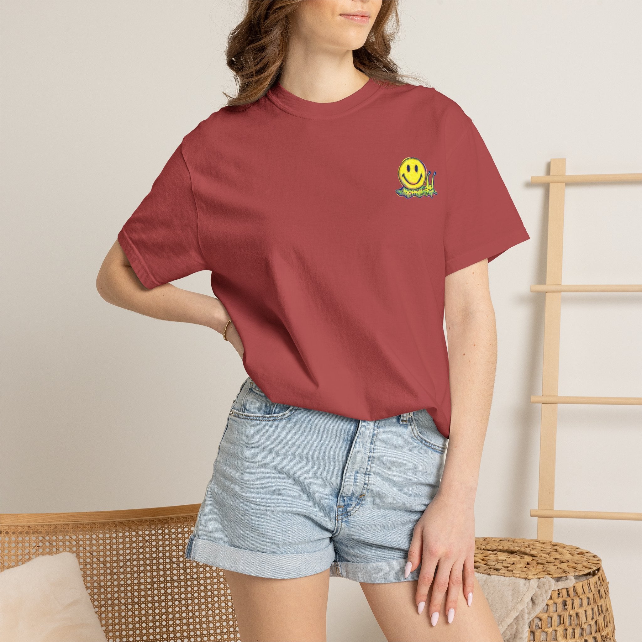 Smiley Snail T-Shirt — Retro Cute Smiling Snail Graphic Tee