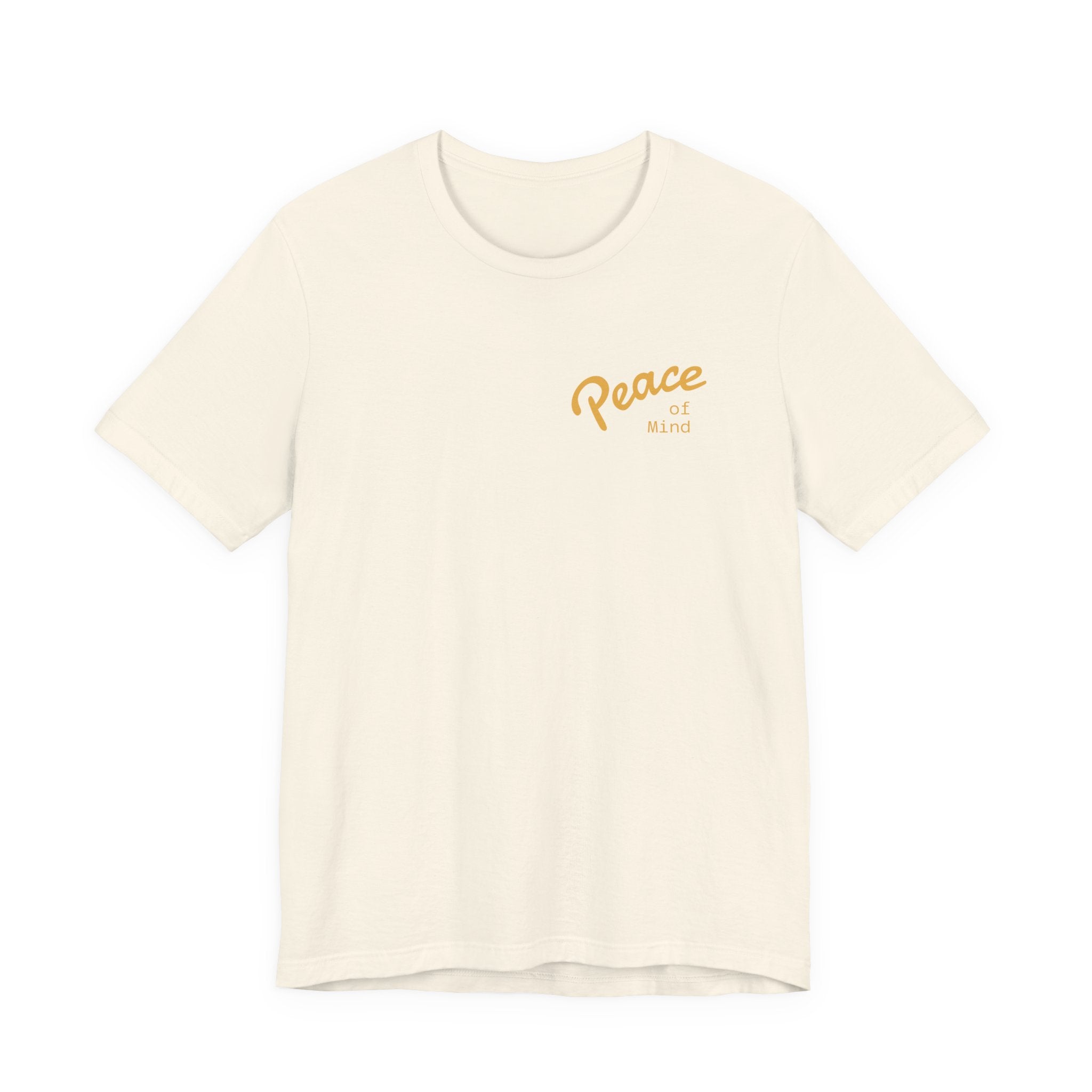 Peace Vibes Tee — "Peace" Chest + Keep Your Mind Happy Back Graphic T-Shirt
