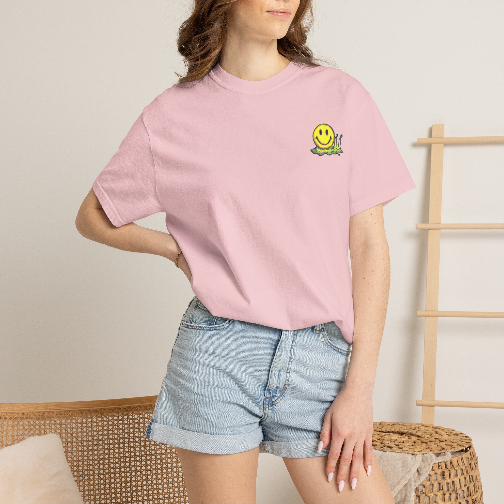 Smiley Snail T-Shirt — Retro Cute Smiling Snail Graphic Tee