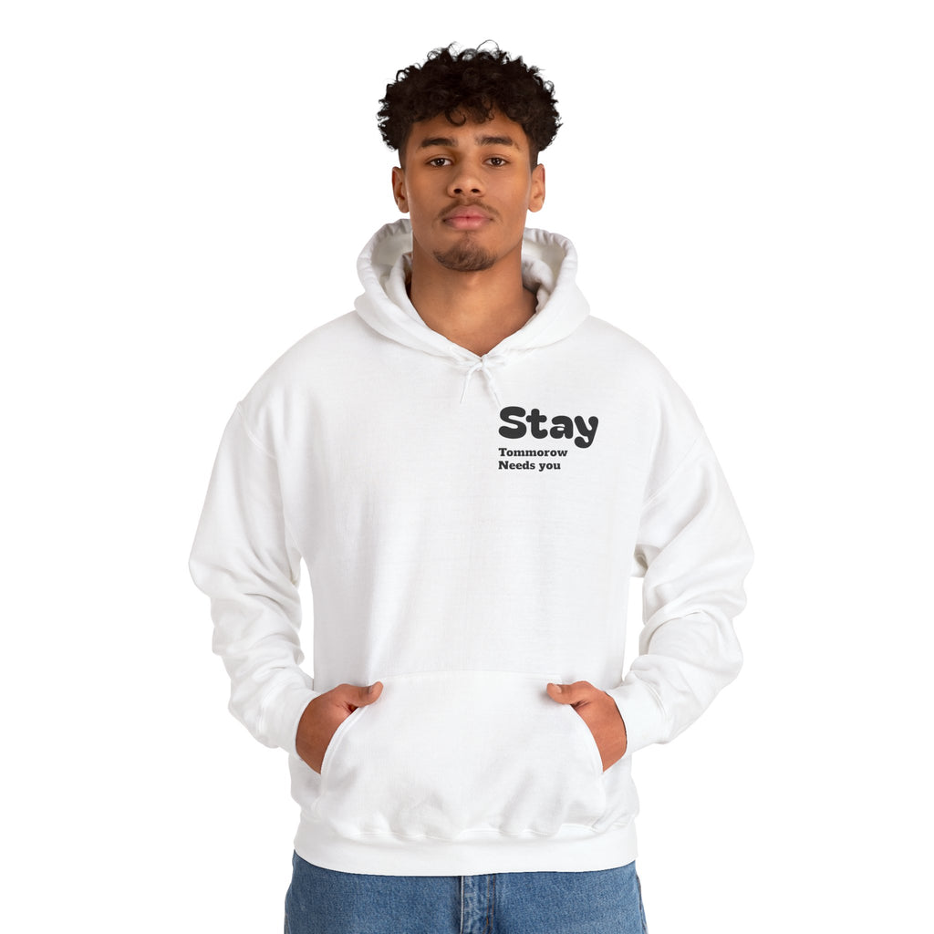 Hoodie — 'You're Enough' Minimal Mental Health Support Pullover