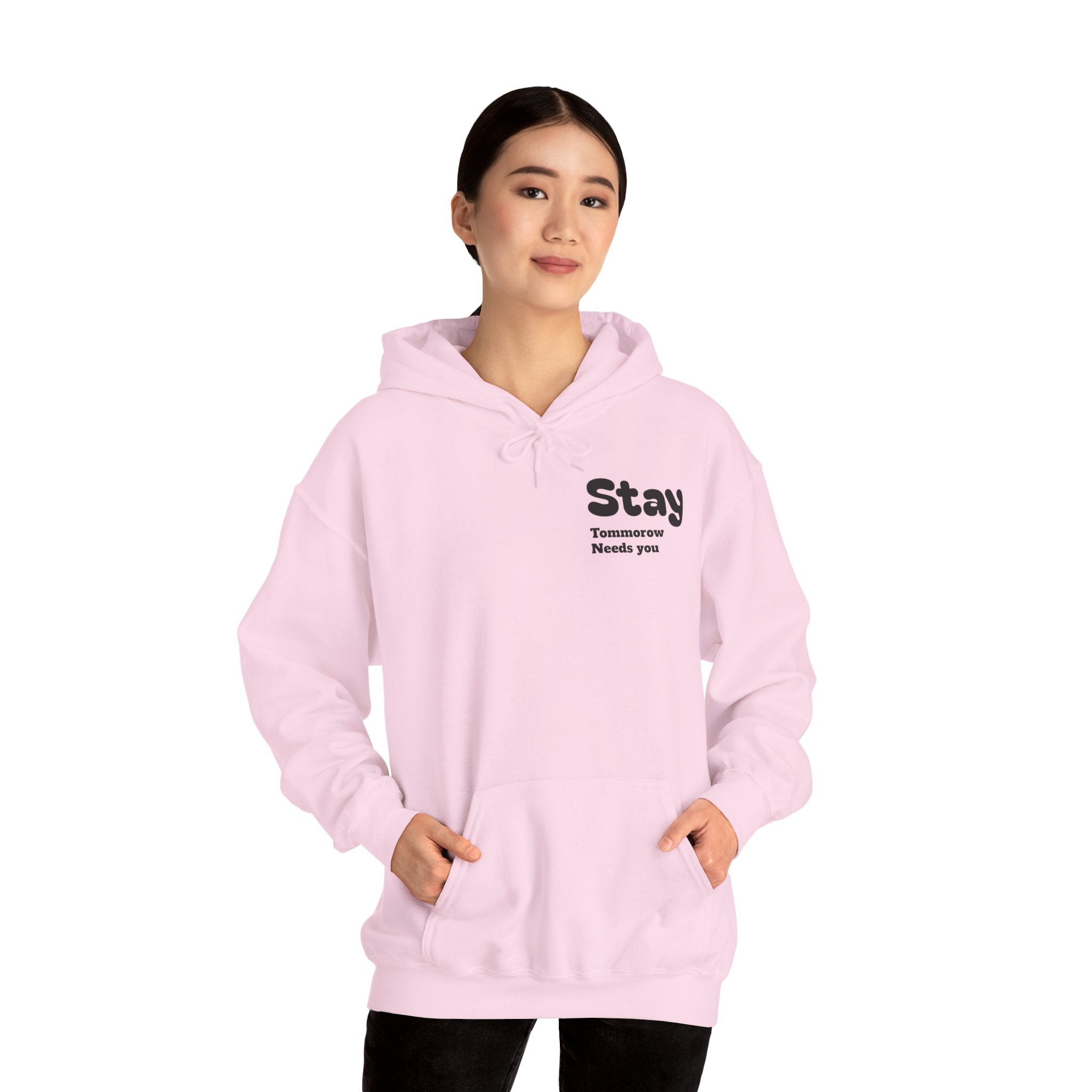 Hoodie — 'You're Enough' Minimal Mental Health Support Pullover