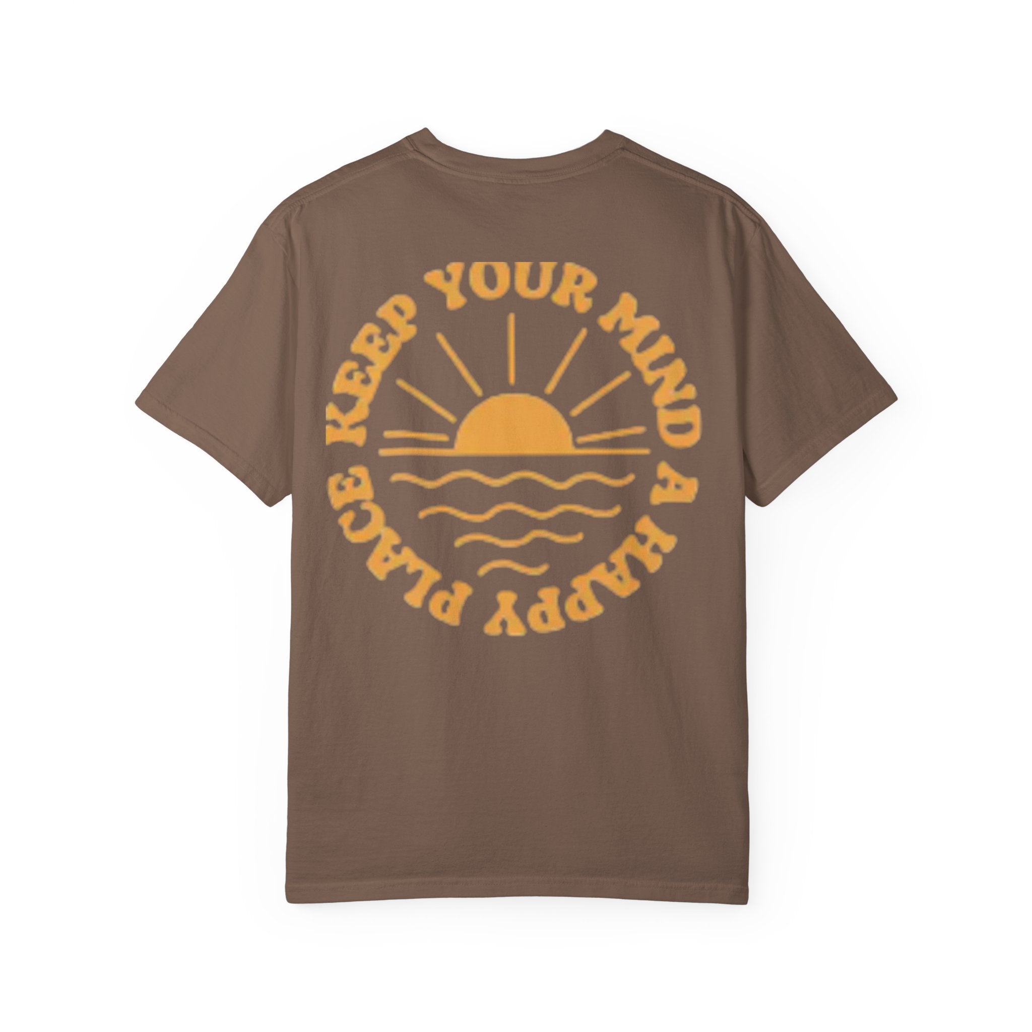 Peace Vibes Tee — "Peace" Chest + Keep Your Mind Happy Back Graphic T-Shirt