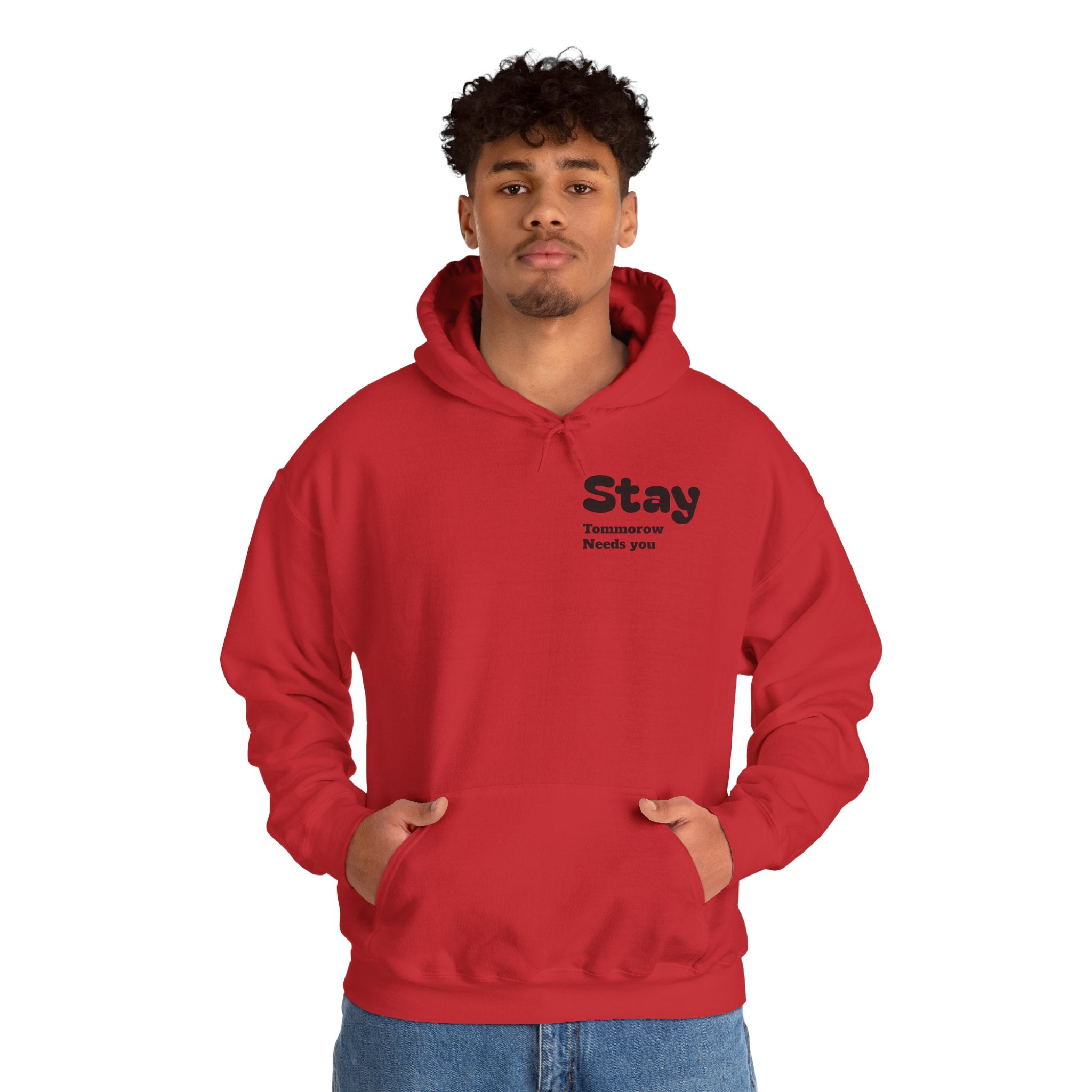 Hoodie — 'You're Enough' Minimal Mental Health Support Pullover