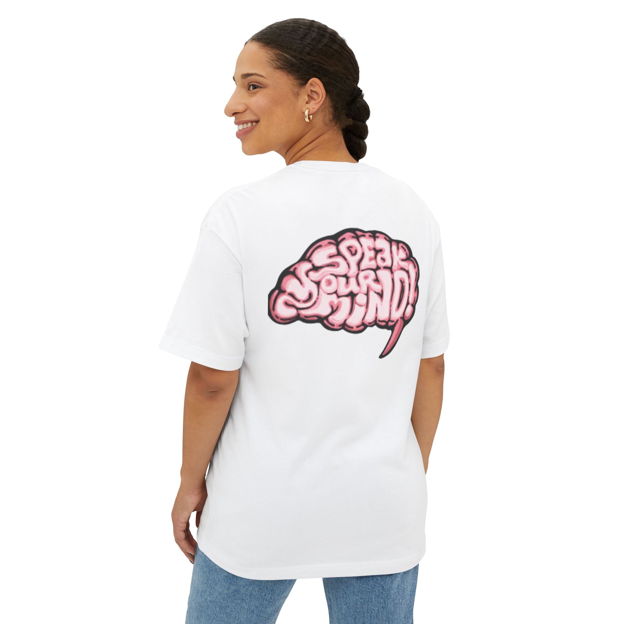 Speak Your Mind Tee — Graphic Oversized T‑Shirt
