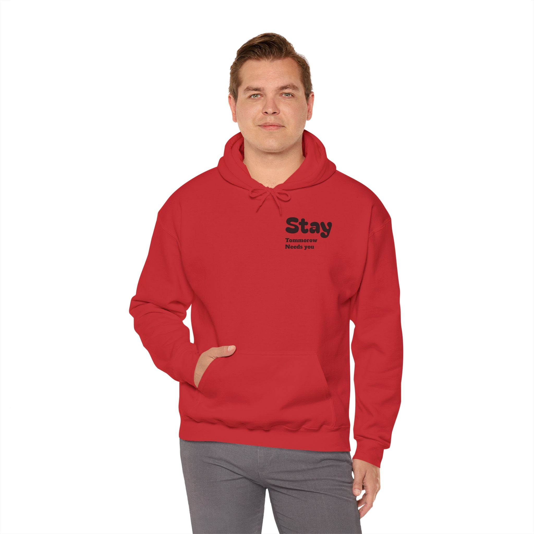 Hoodie — 'You're Enough' Minimal Mental Health Support Pullover