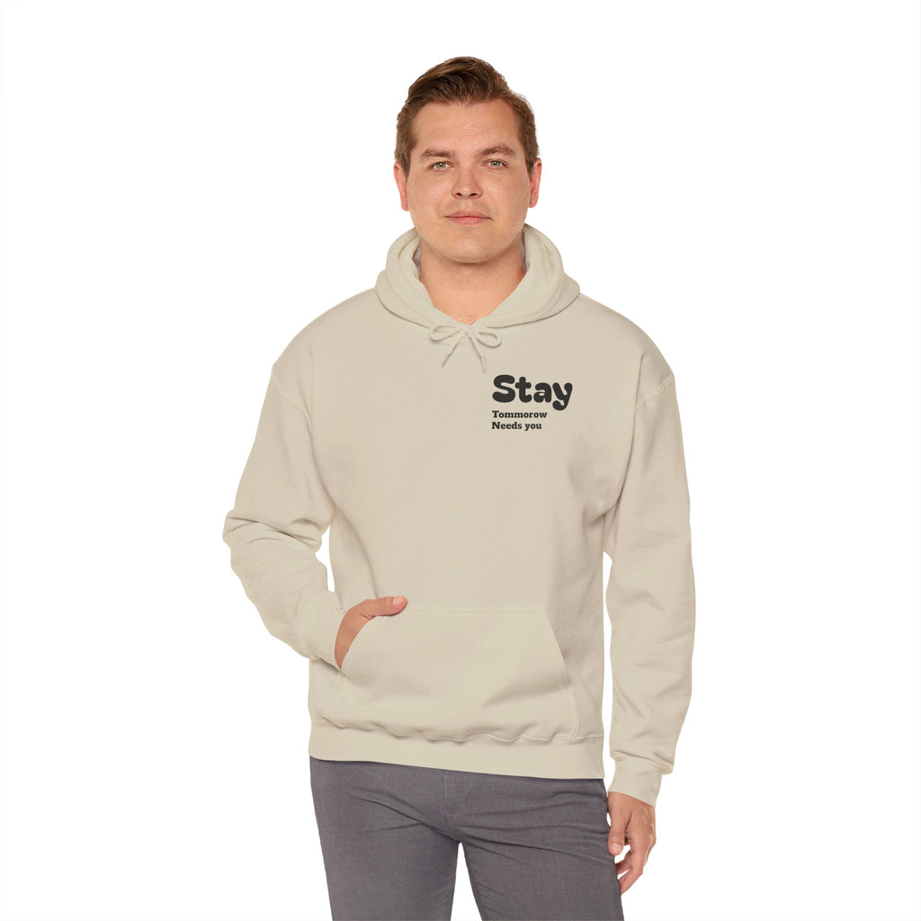 Hoodie — 'You're Enough' Minimal Mental Health Support Pullover