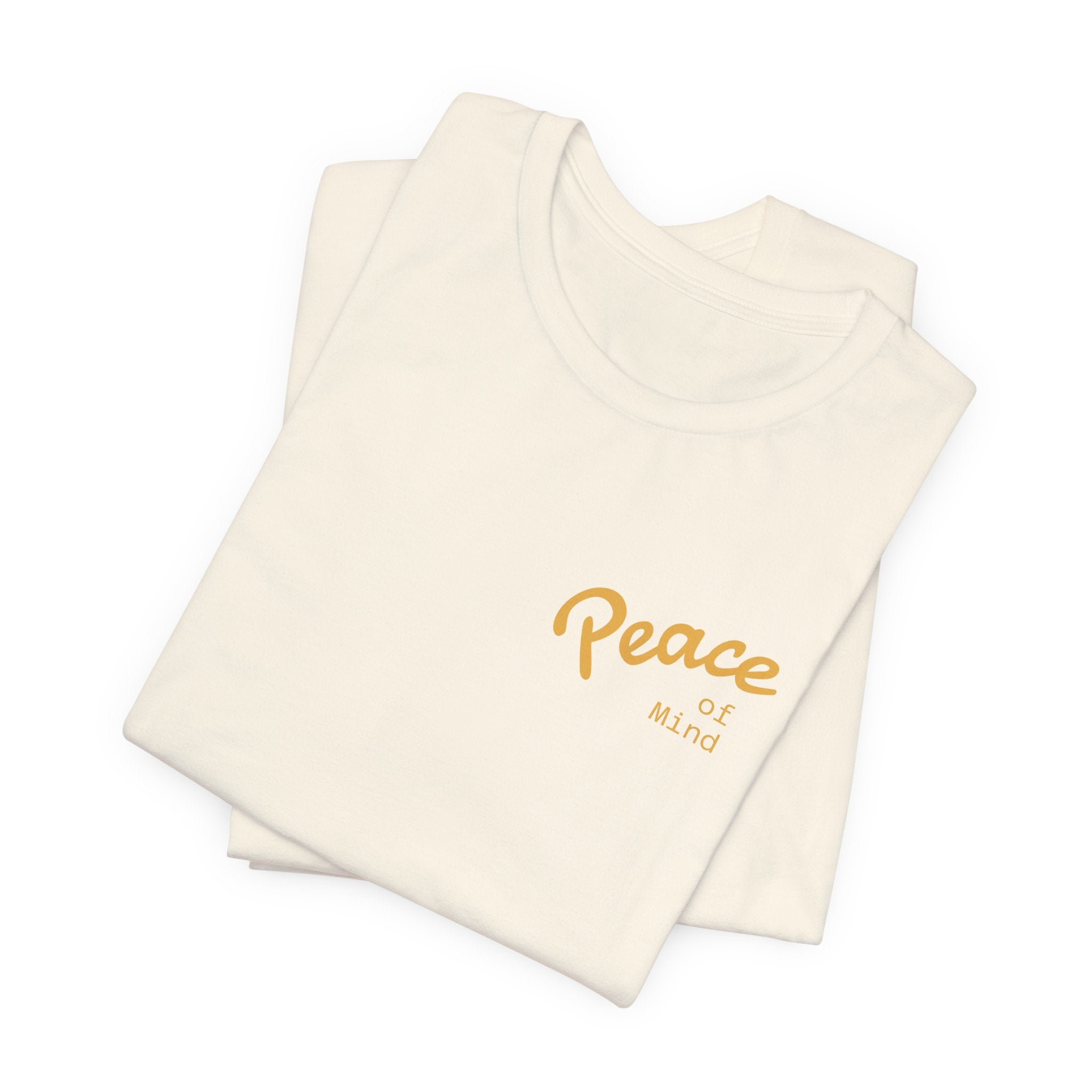 Peace Vibes Tee — "Peace" Chest + Keep Your Mind Happy Back Graphic T-Shirt