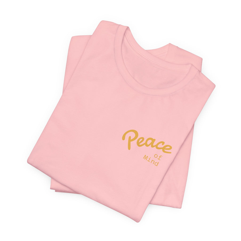 Peace Vibes Tee — "Peace" Chest + Keep Your Mind Happy Back Graphic T-Shirt