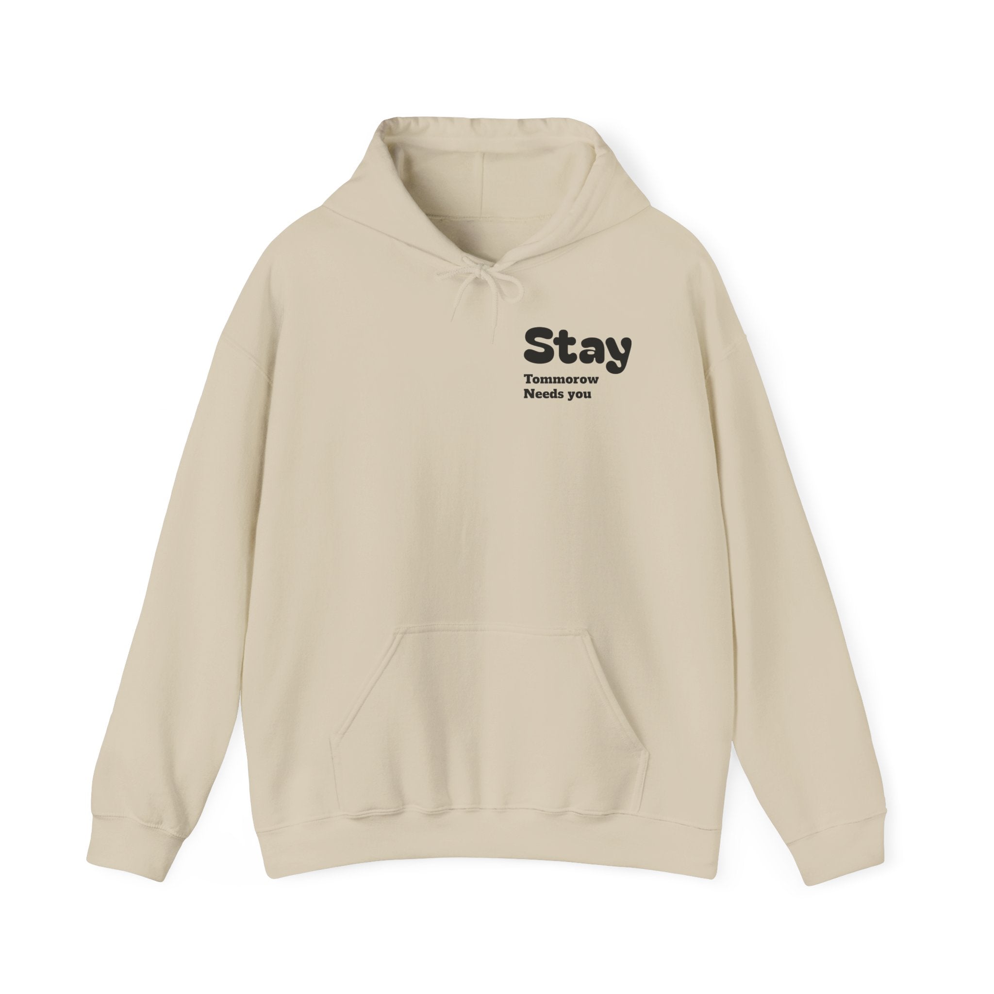 Hoodie — 'You're Enough' Minimal Mental Health Support Pullover