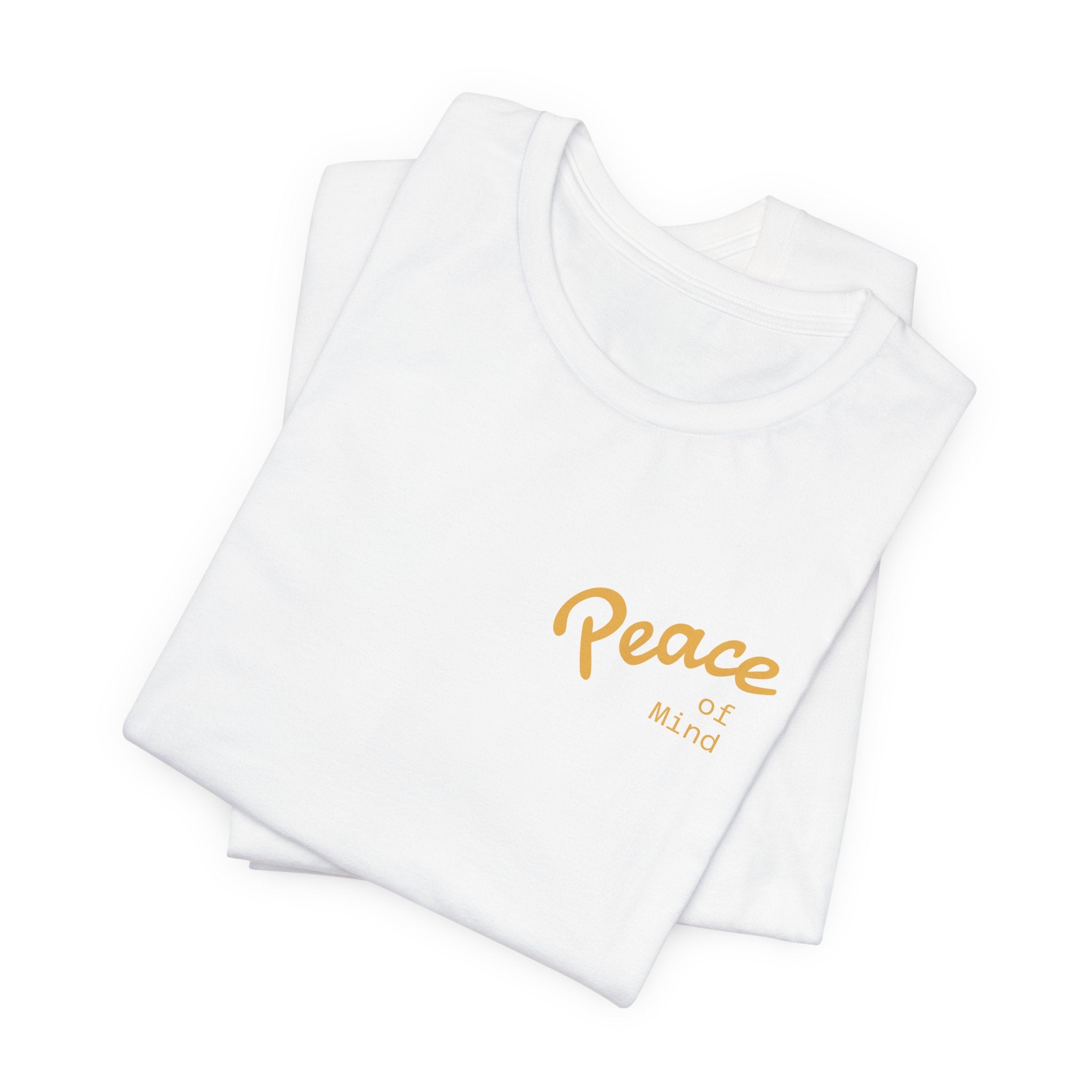 Peace Vibes Tee — "Peace" Chest + Keep Your Mind Happy Back Graphic T-Shirt