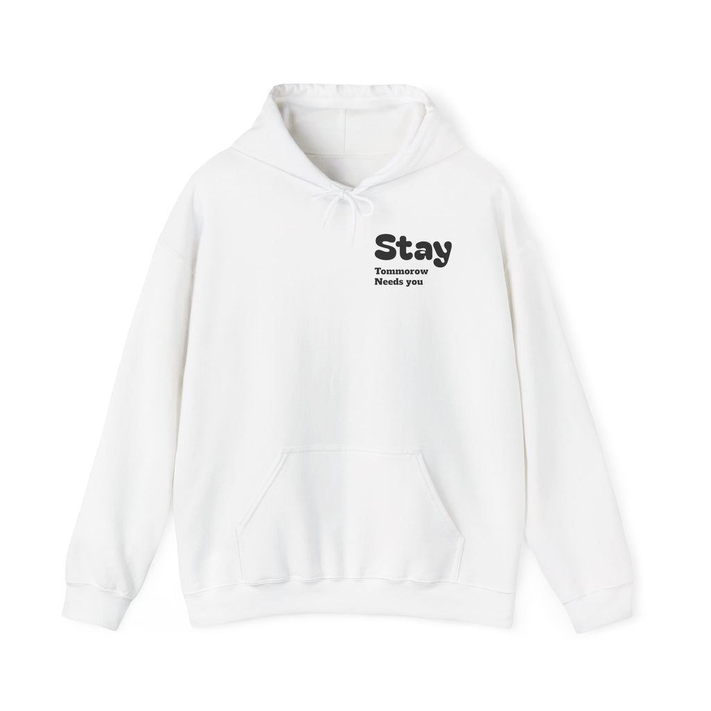 Hoodie — 'You're Enough' Minimal Mental Health Support Pullover