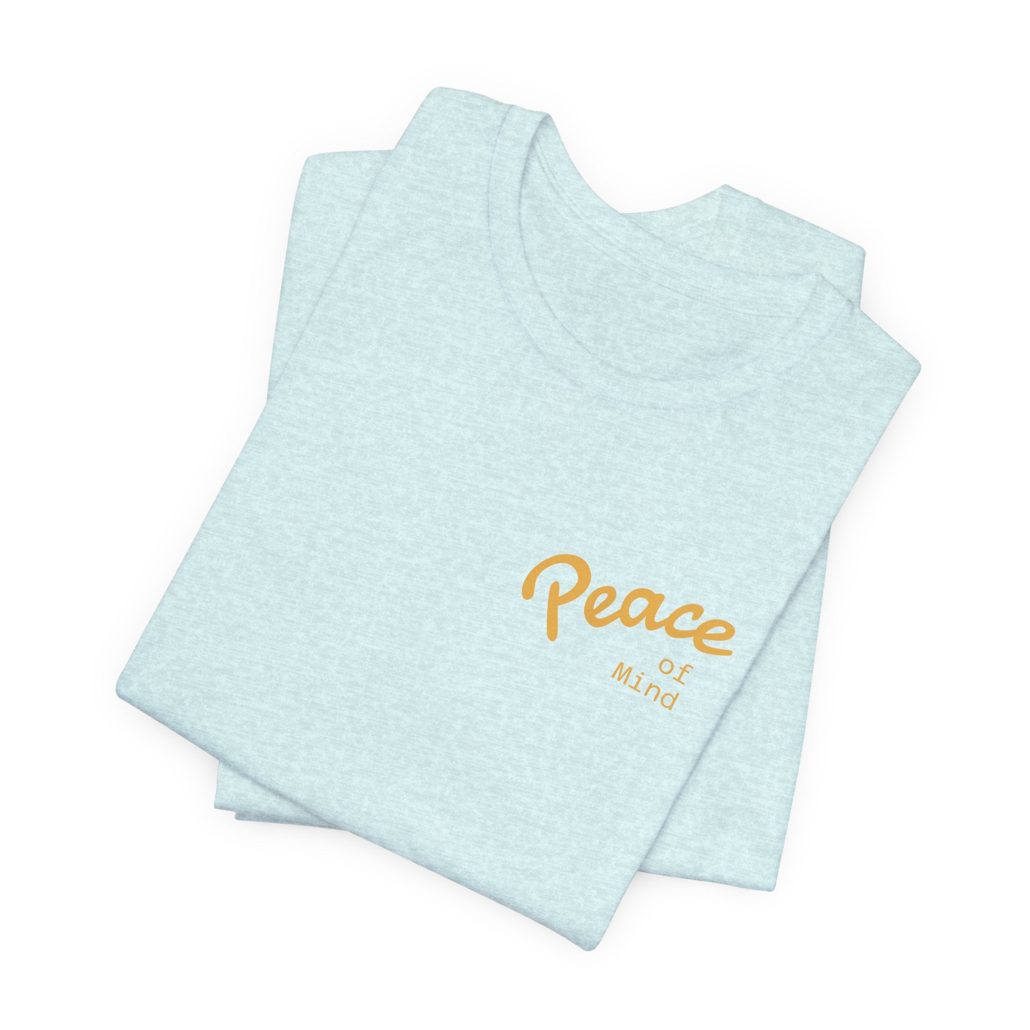 Peace Vibes Tee — "Peace" Chest + Keep Your Mind Happy Back Graphic T-Shirt