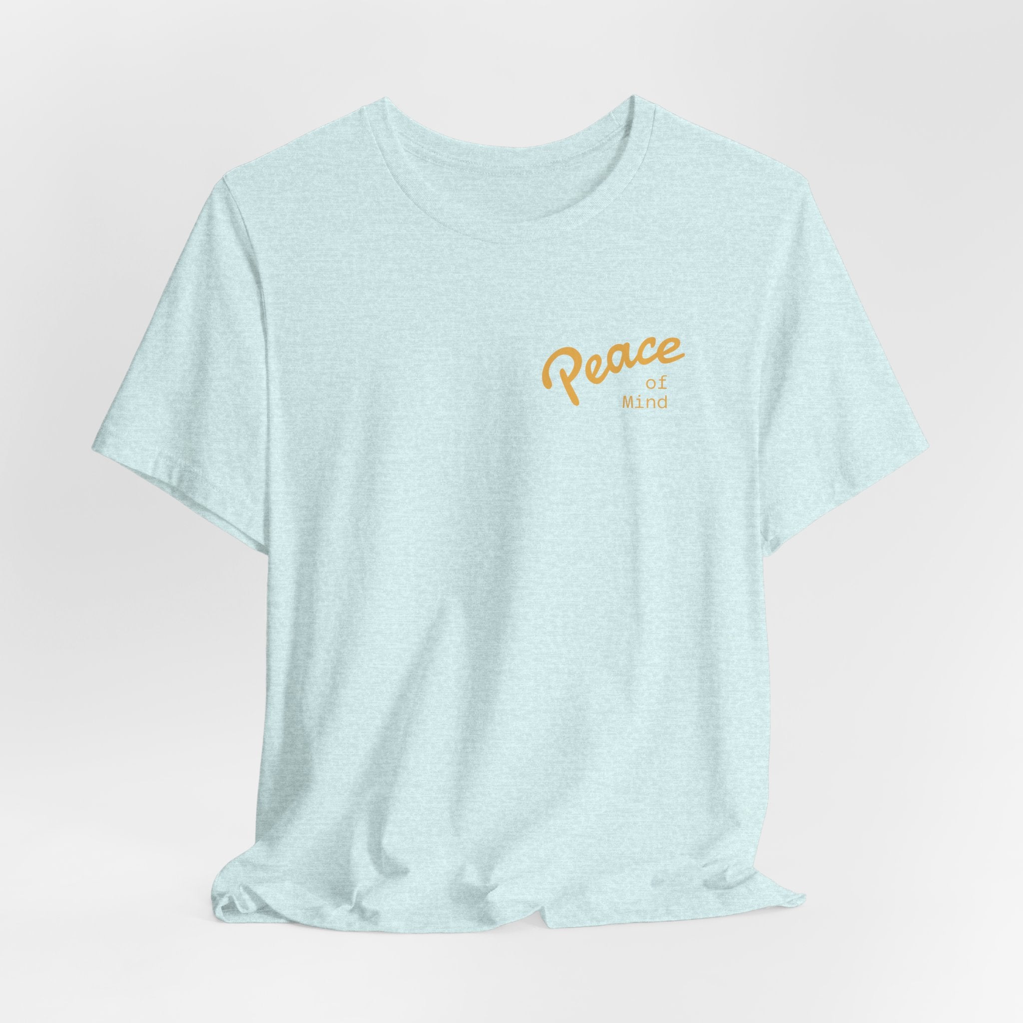 Peace Vibes Tee — "Peace" Chest + Keep Your Mind Happy Back Graphic T-Shirt