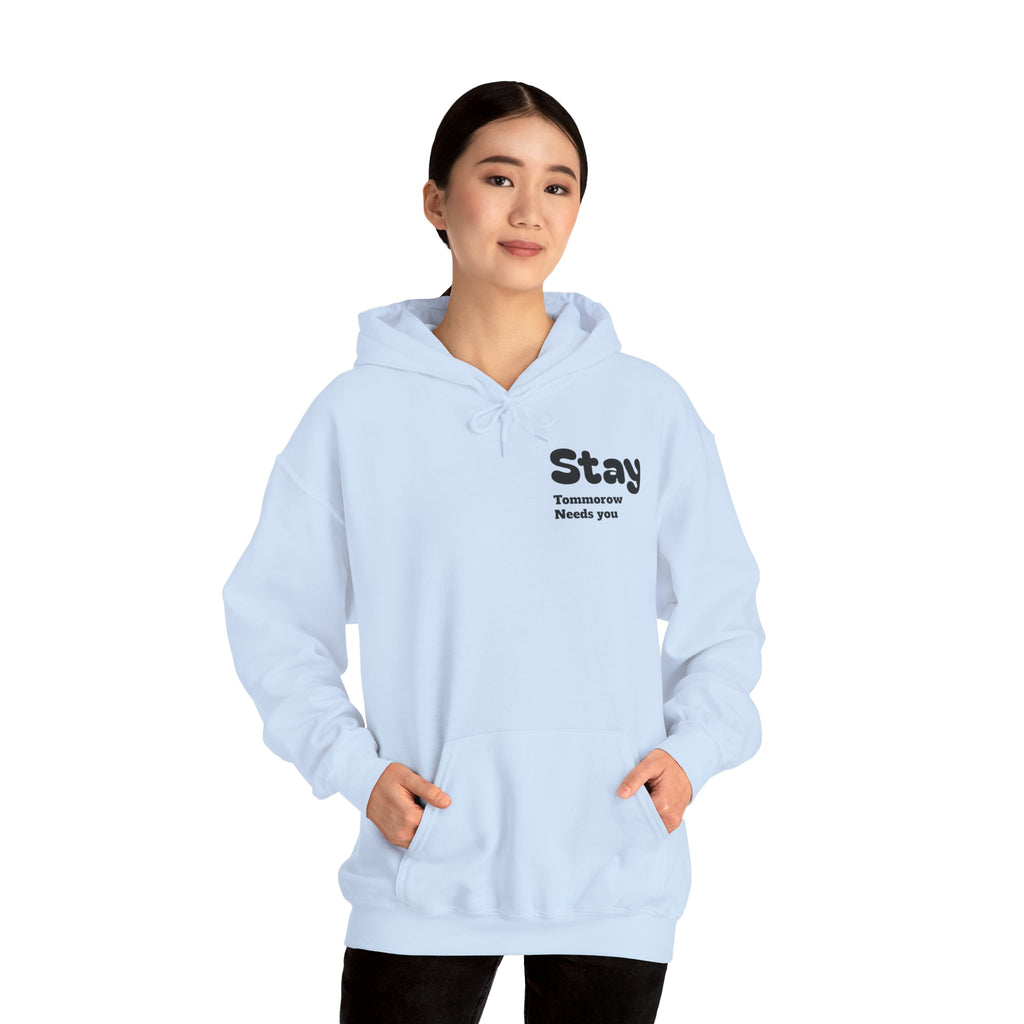 Hoodie — 'You're Enough' Minimal Mental Health Support Pullover
